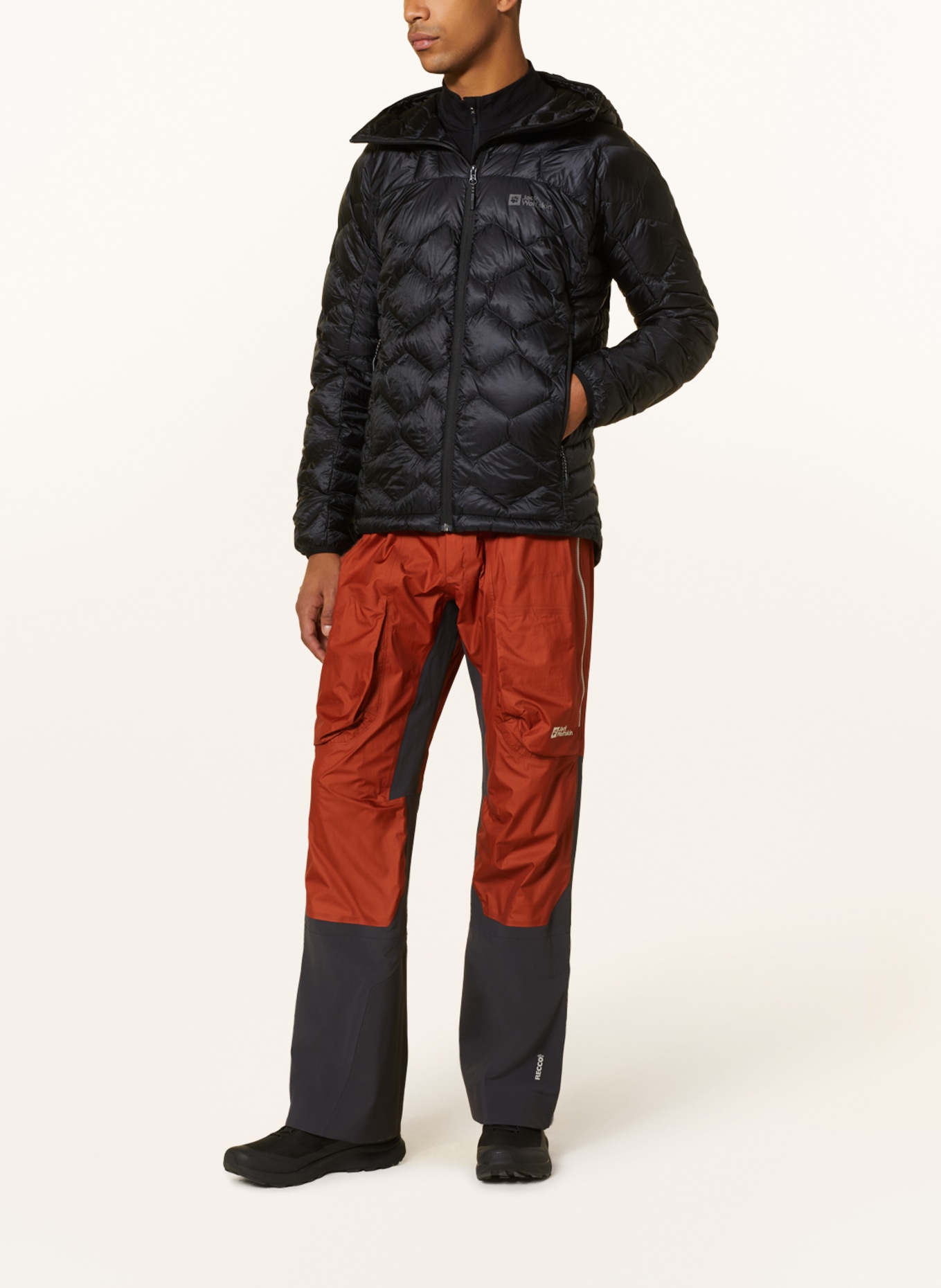 Jack Wolfskin Quilted jacket ALPSPITZE, Color: BLACK (Image 2)
