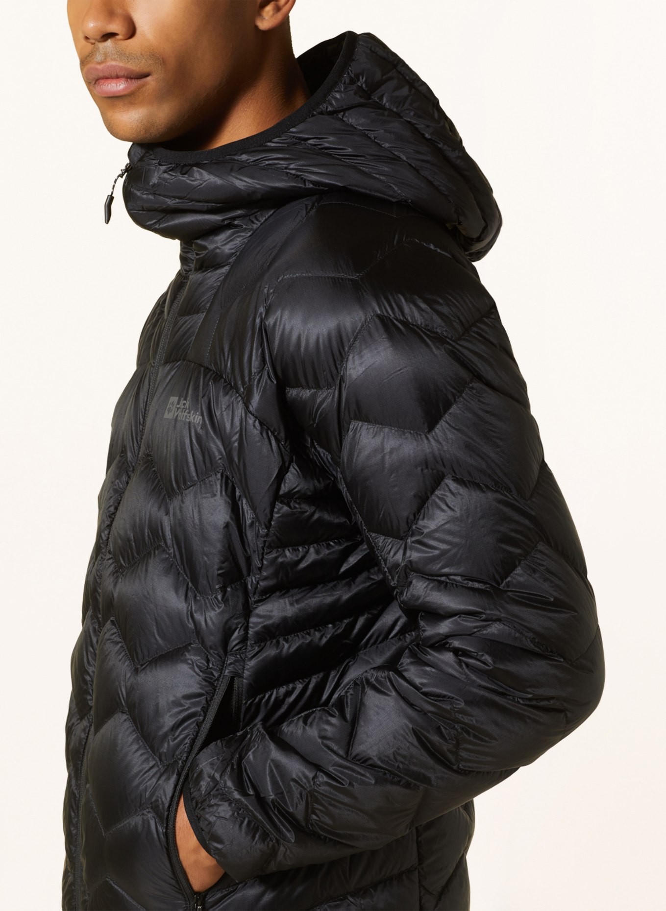 Jack Wolfskin Quilted jacket ALPSPITZE, Color: BLACK (Image 5)