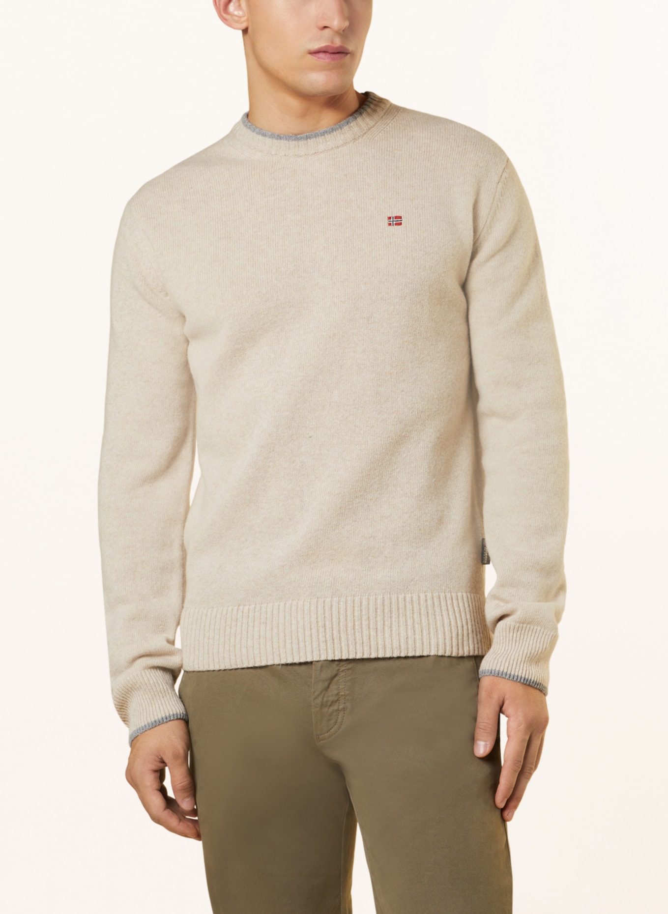 NAPAPIJRI Sweater DAIN, Color: LIGHT BROWN (Image 4)
