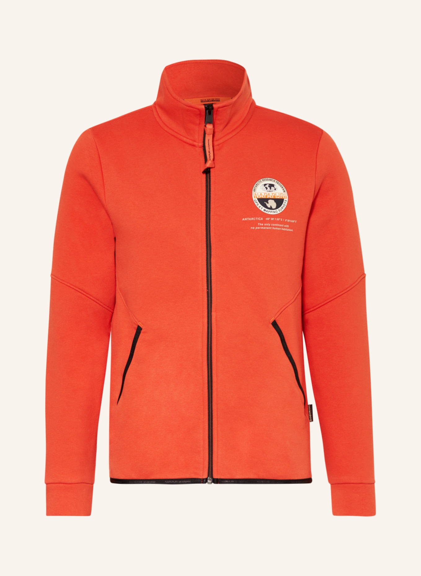NAPAPIJRI Sweat jacket ARGUS, Color: ORANGE (Image 1)