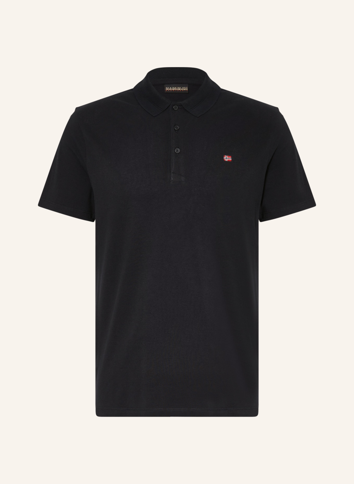 NAPAPIJRI Piqué polo shirt EALIS, Color: BLACK (Image 1)