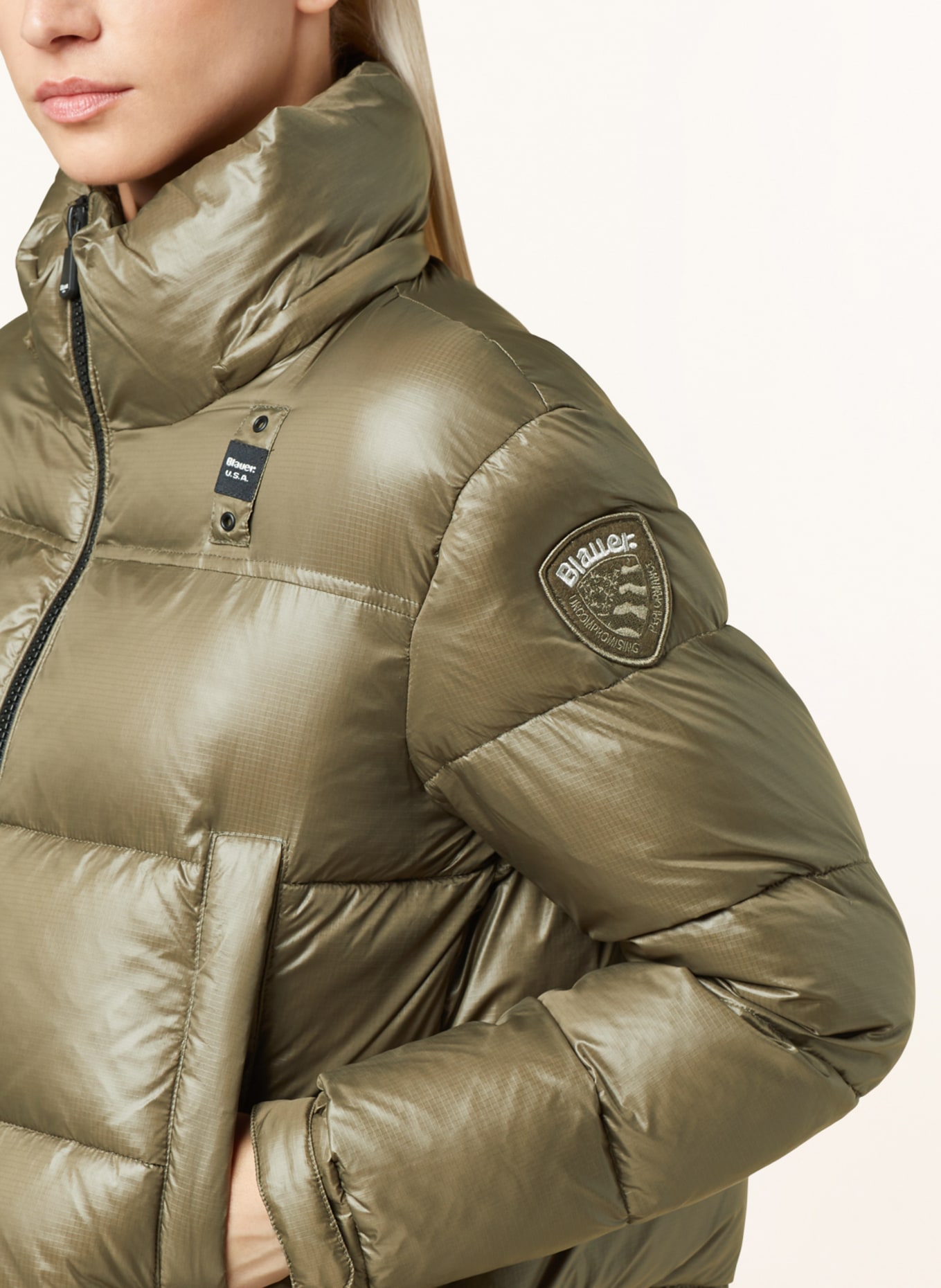 Blauer Quilted jacket with SORONA® AURA insulation, Color: KHAKI (Image 5)