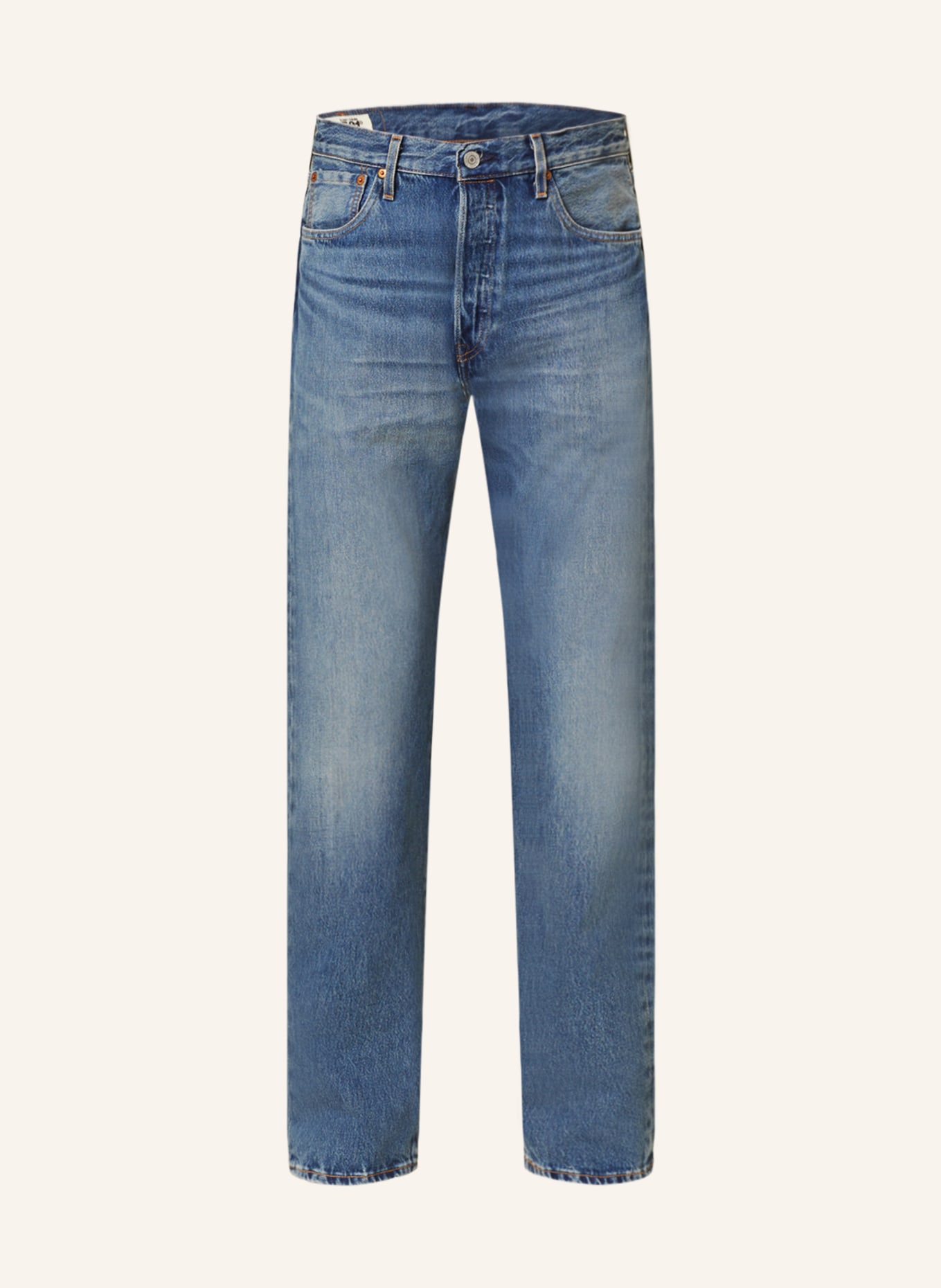 Levi's® Jeans 501 Straight Fit, Farbe: 78 Med Indigo - Worn In (Bild 1)