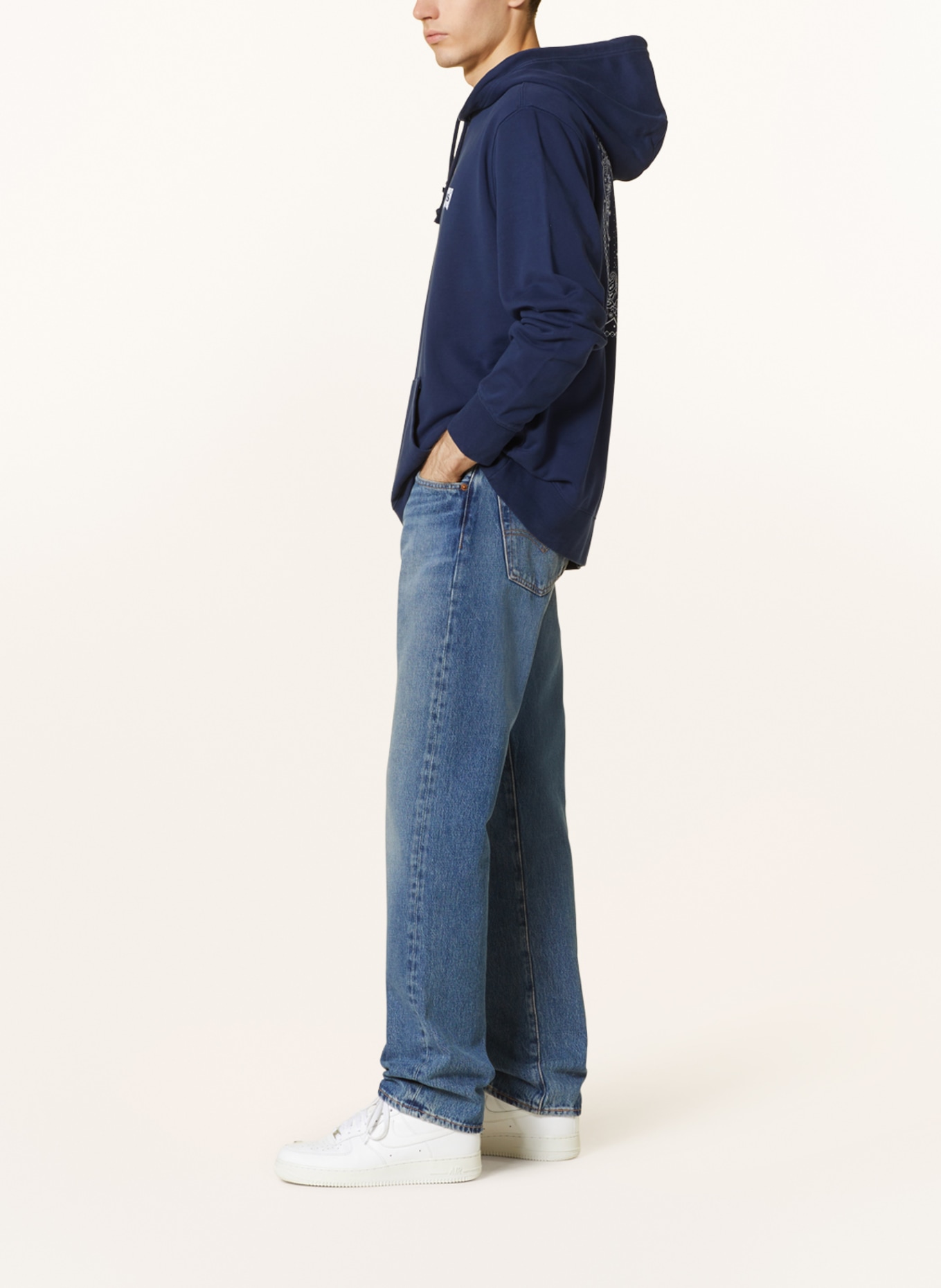 Levi's® Jeans 501 Straight Fit, Farbe: 78 Med Indigo - Worn In (Bild 4)