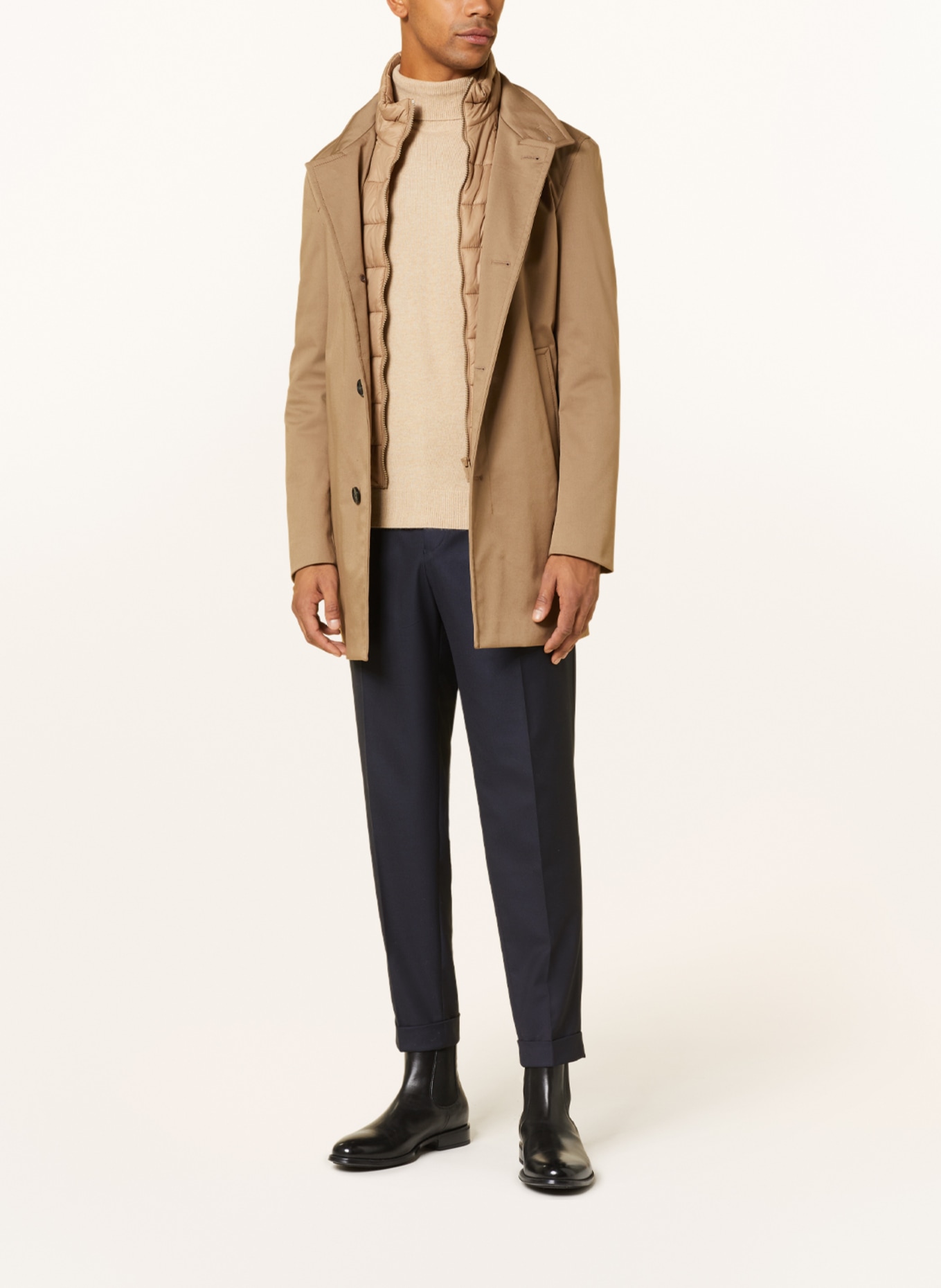 STRELLSON Coat FINLAY with detachable trim, Color: BEIGE (Image 2)