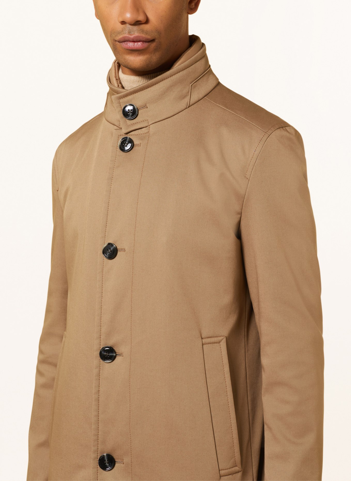 STRELLSON Kabát FINLAY s odnímatelnou krycí légou, Barva: BÉŽOVÁ (Obrázek 4)
