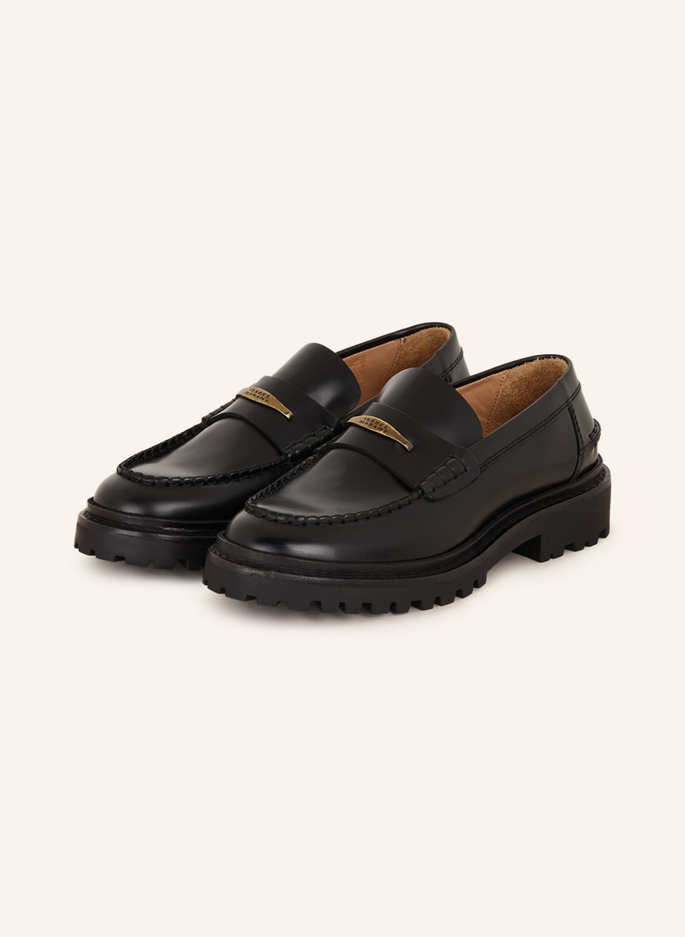 ISABEL MARANT Penny loafers FREZZA, Color: BLACK (Image 1)