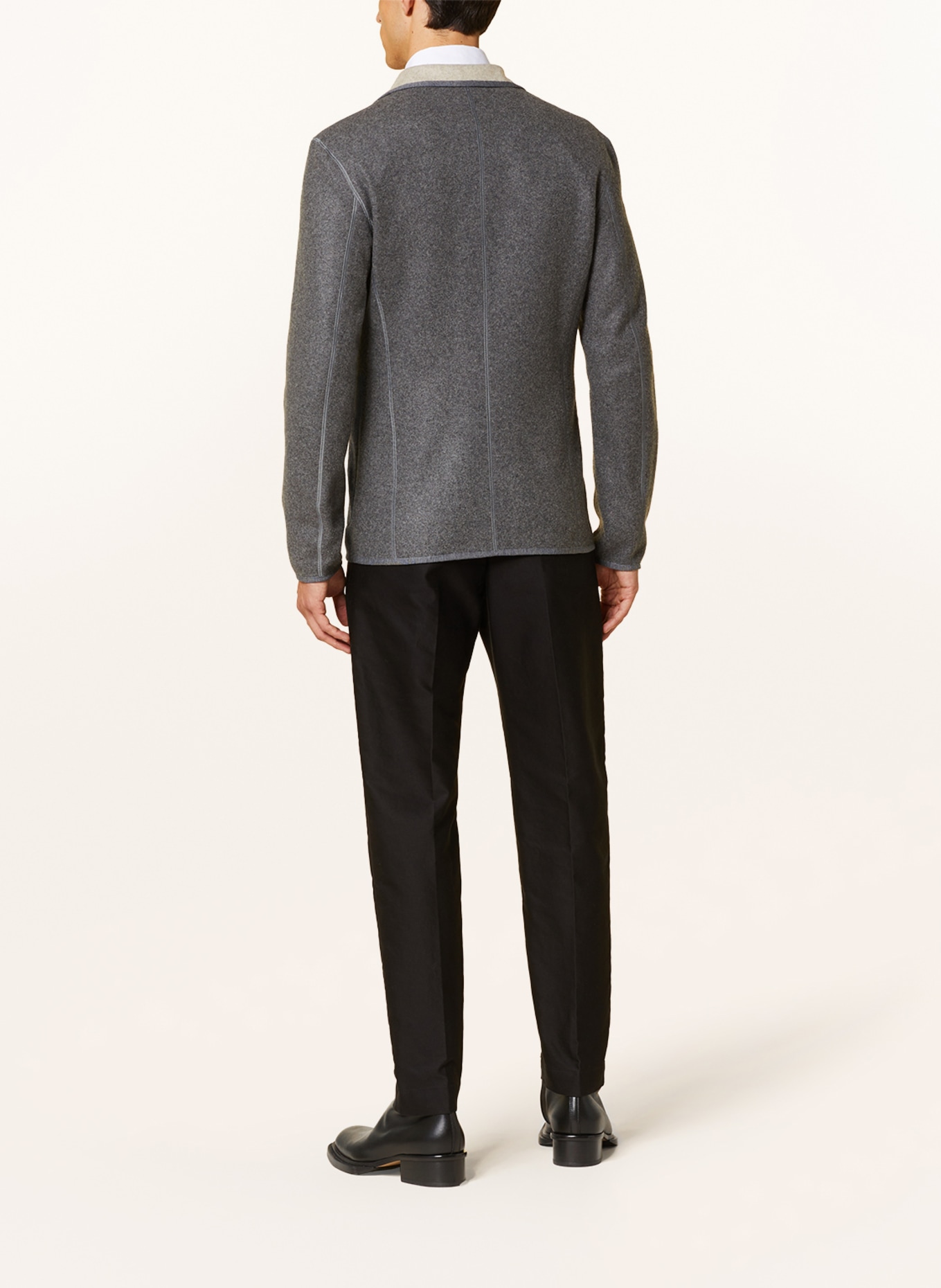 GIORGIO ARMANI Cashmere tailored jacket extra slim fit, Color: GRAY (Image 3)