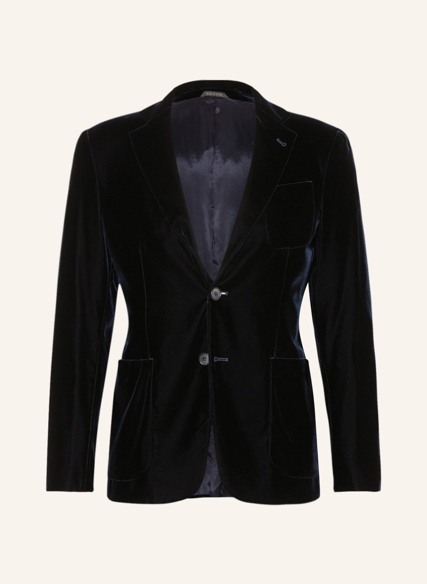GIORGIO ARMANI Velvet jacket extra slim fit, Color: DARK BLUE (Image 1)