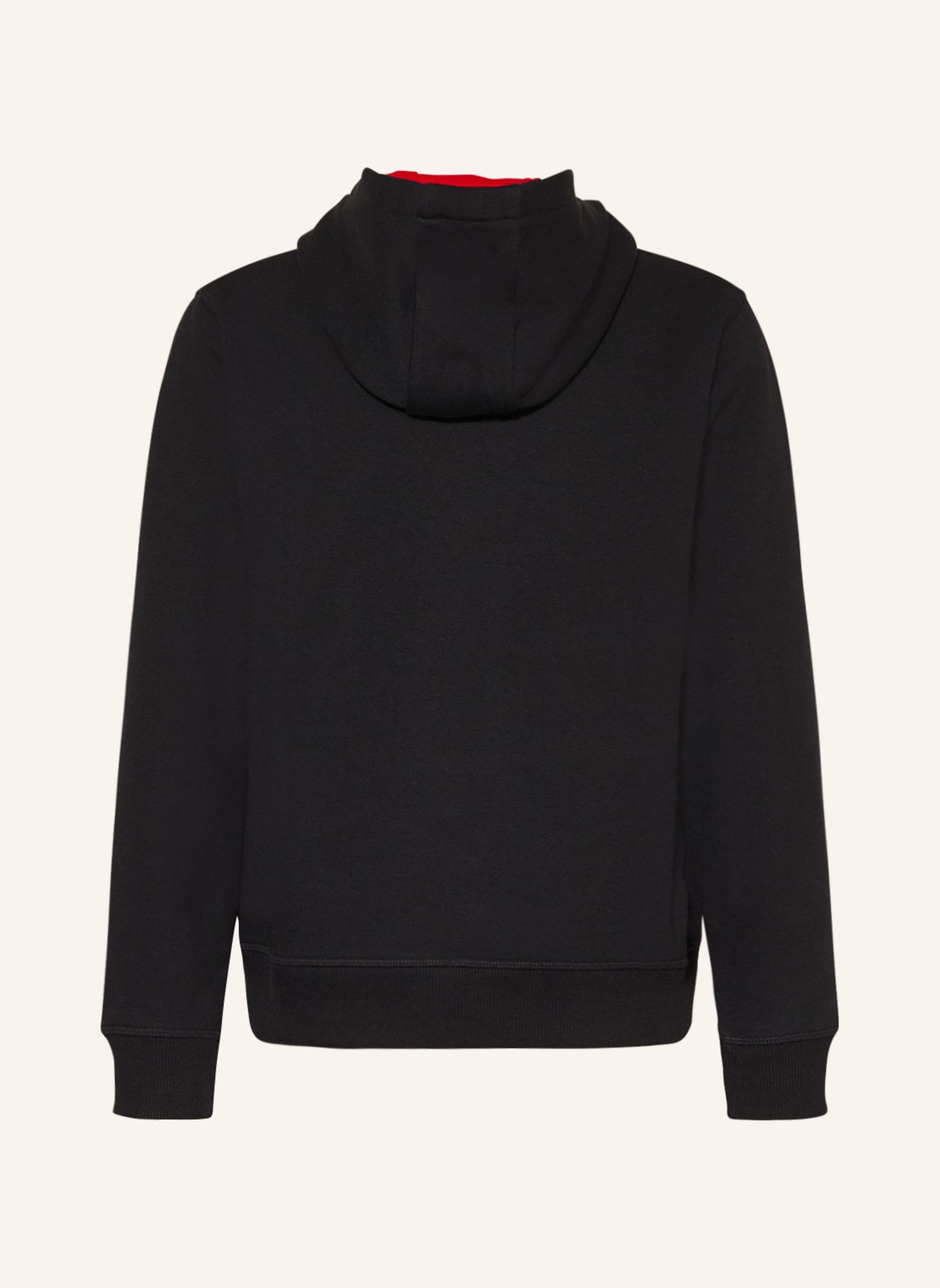 HUGO Hoodie in schwarz rot