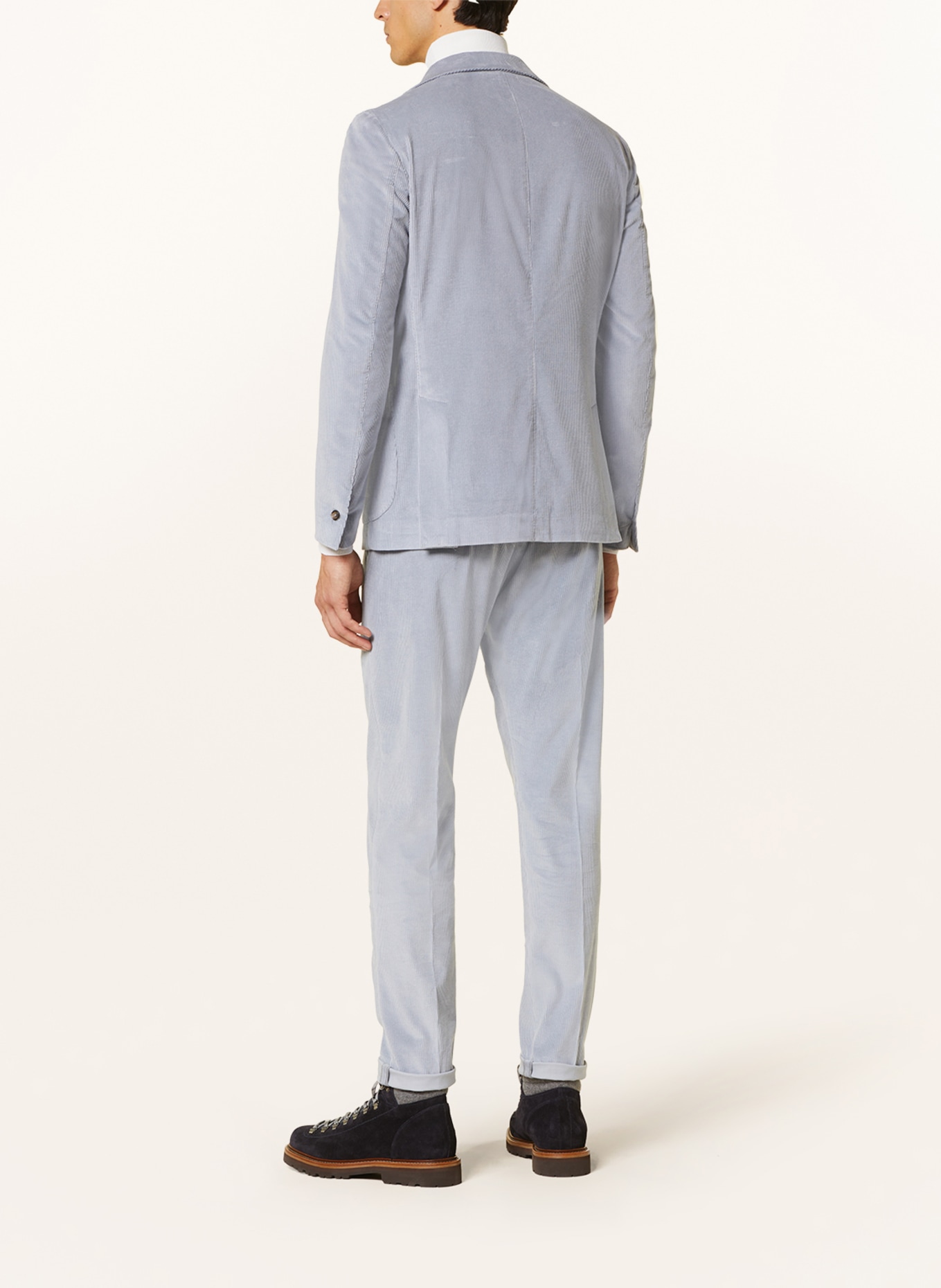 eleventy Cordanzug Extra Slim Fit, Farbe: HELLGRAU (Bild 3)
