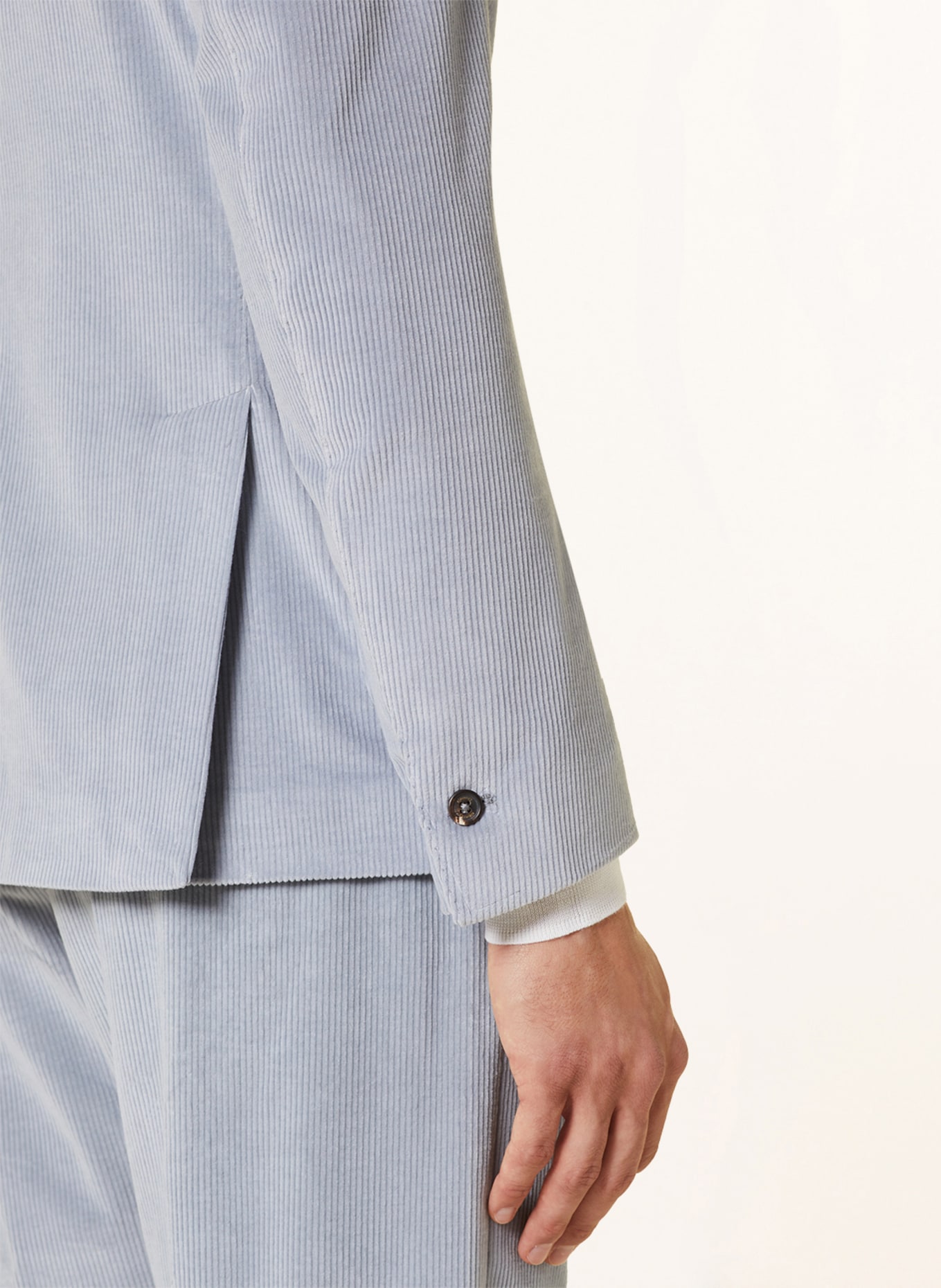 eleventy Cordanzug Extra Slim Fit, Farbe: HELLGRAU (Bild 6)