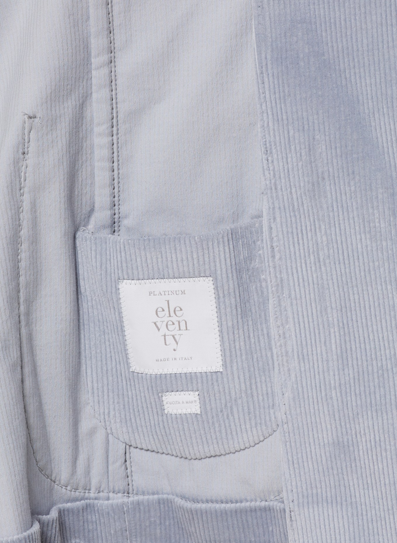 eleventy Cordanzug Extra Slim Fit, Farbe: HELLGRAU (Bild 8)