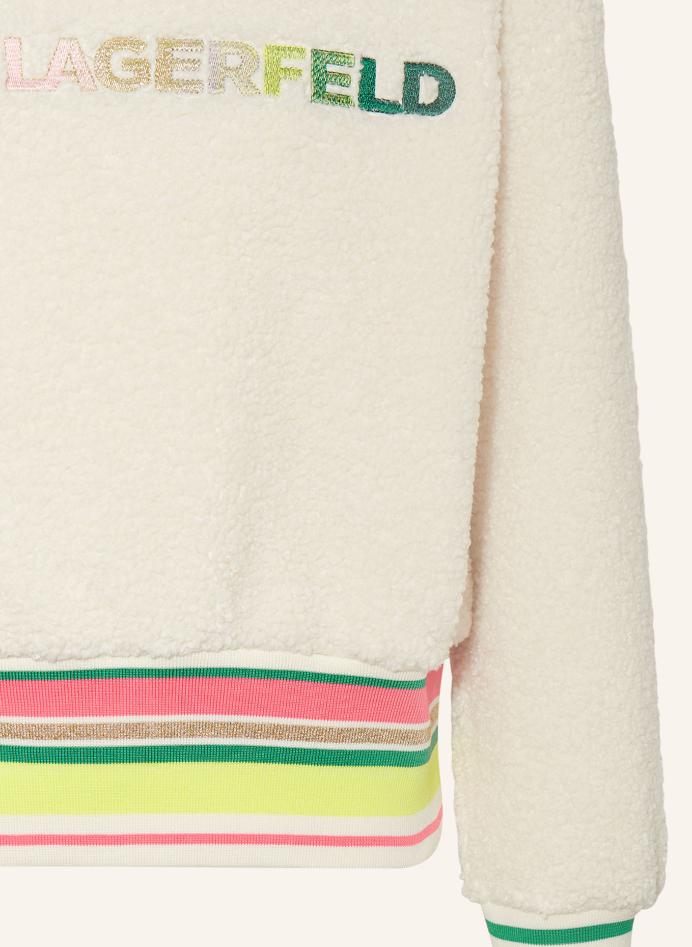 KARL LAGERFELD KIDS Sweatshirt TEDDY, Farbe: ECRU (Bild 3)