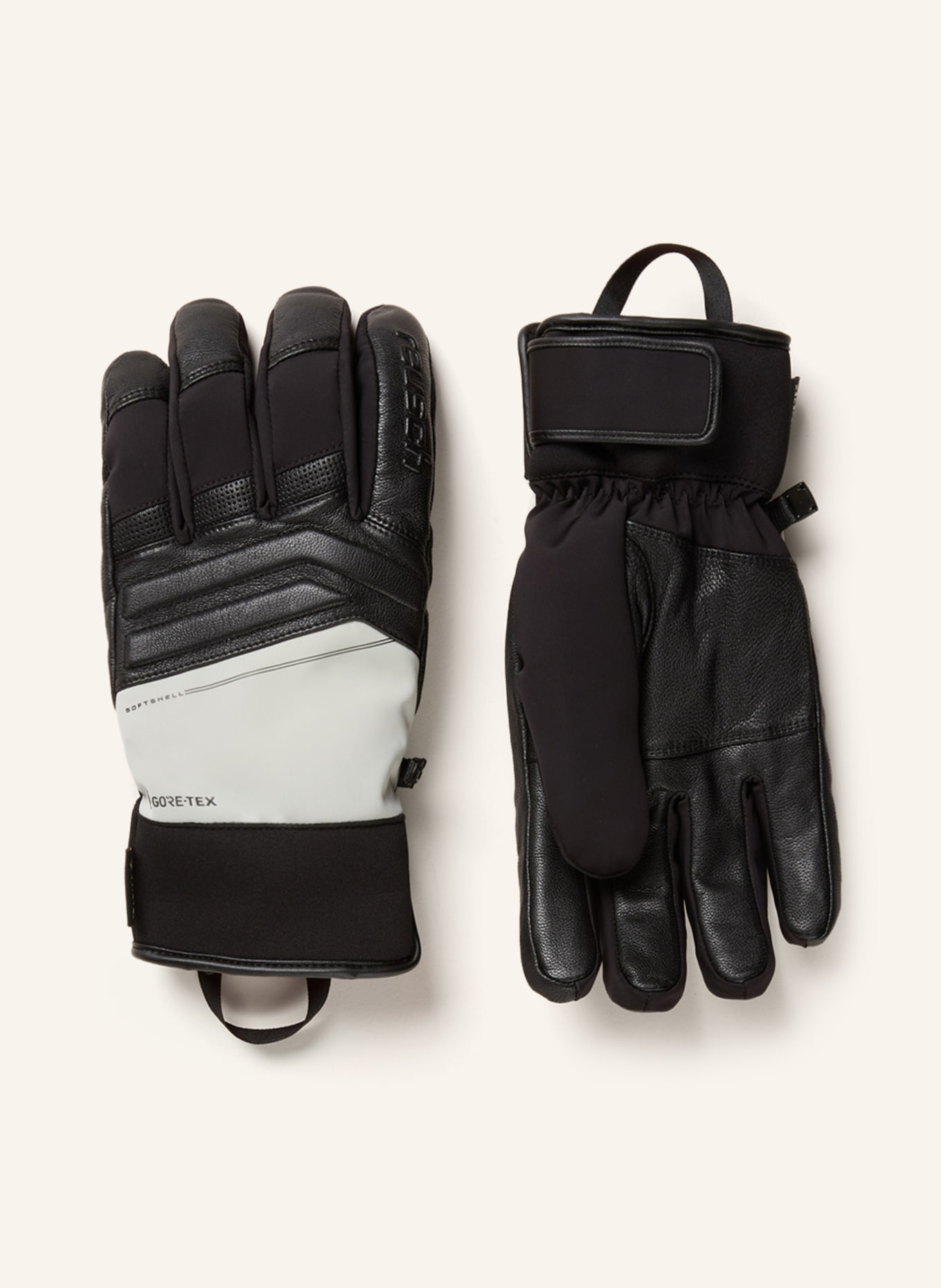 reusch Ski gloves JUPITER GORE-TEX, Color: BLACK/ GRAY (Image 1)