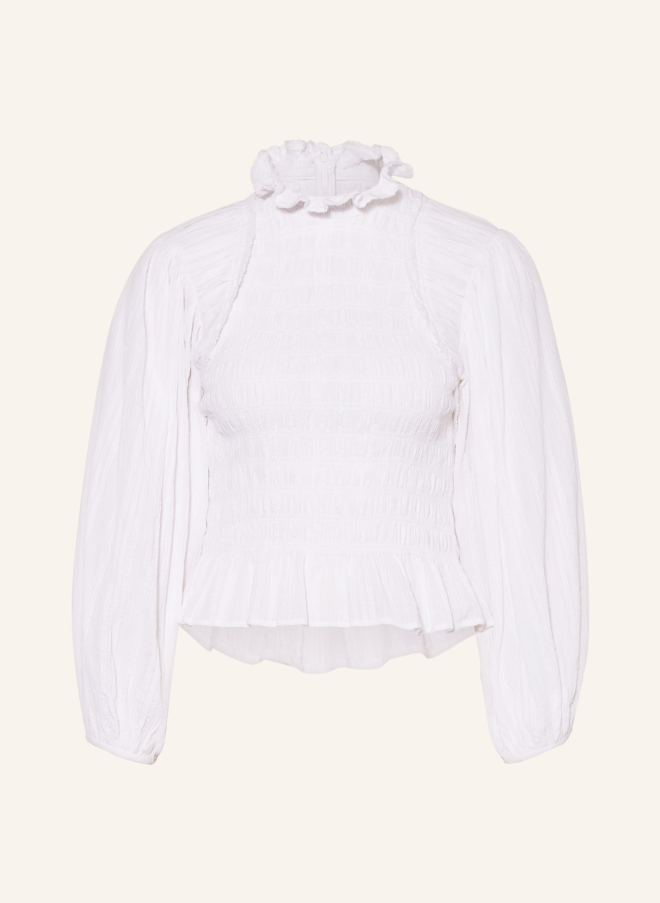 MARANT ÉTOILE Shirt blouse IDRIS with ruffles, Color: WHITE (Image 1)