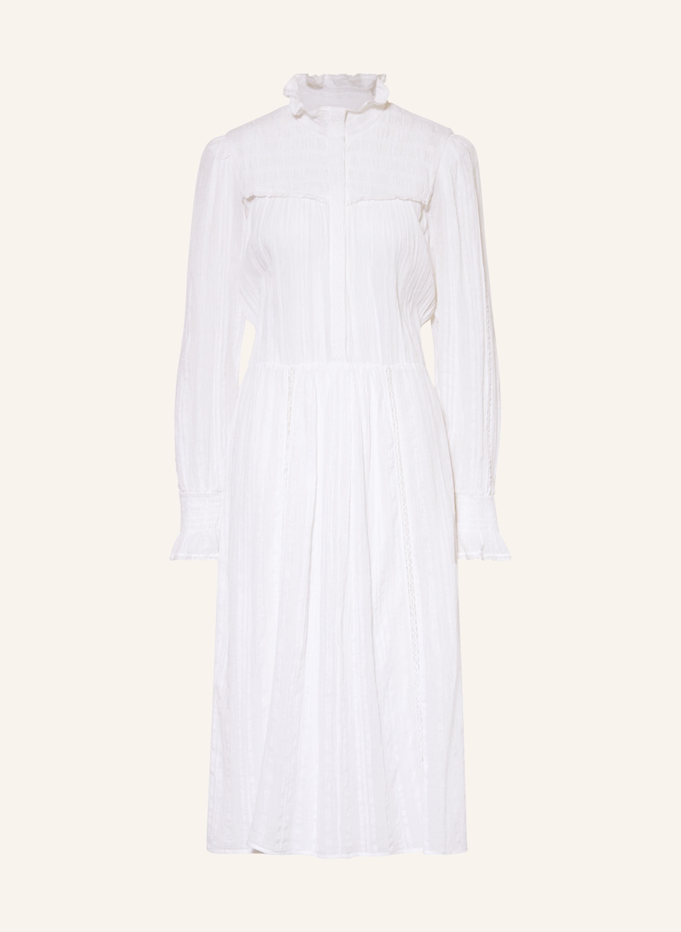 MARANT ÉTOILE Dress IMANY with ruffles, Color: WHITE (Image 1)