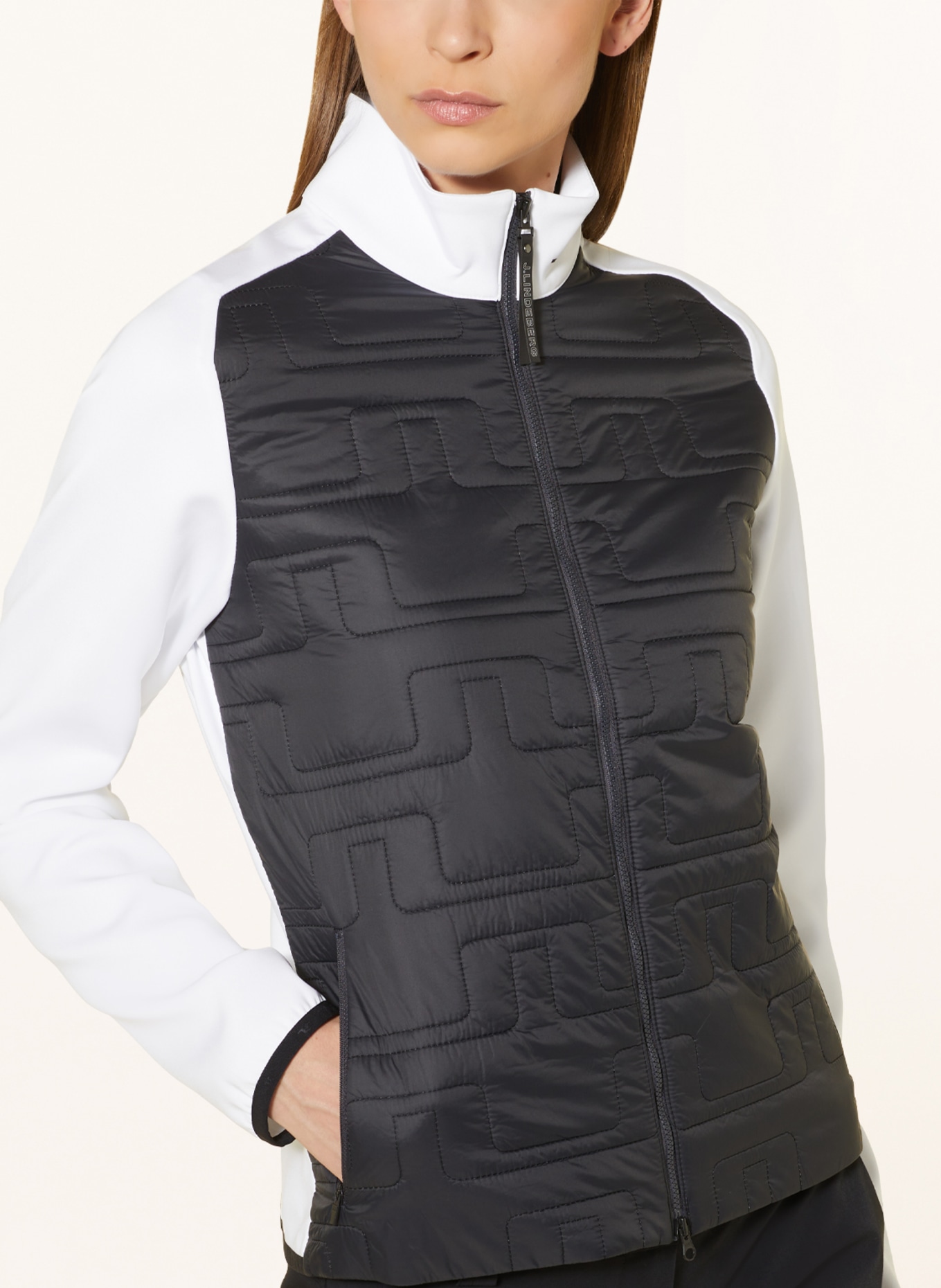 J.LINDEBERG Hybrid quilted jacket, Color: BLACK/ WHITE (Image 4)
