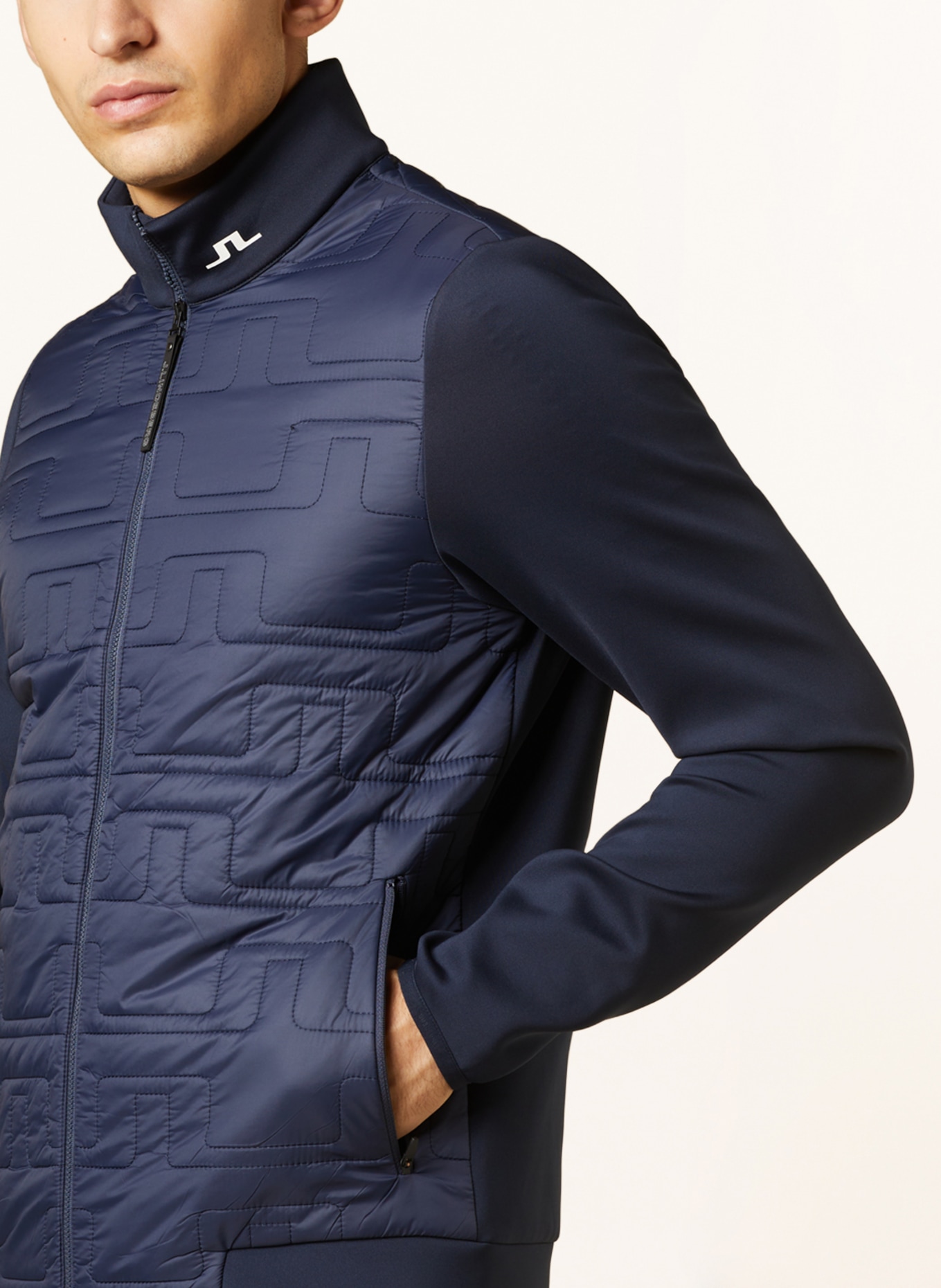 J.LINDEBERG Hybrid quilted jacket in dark blue