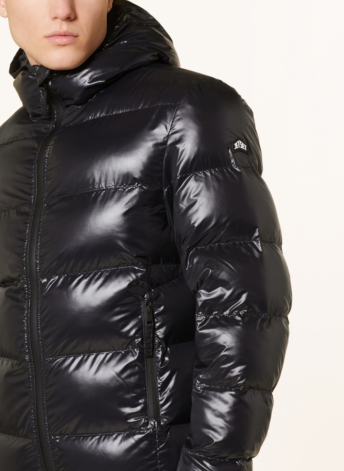 JET SET Quilted jacket YUN, Color: BLACK (Image 4)