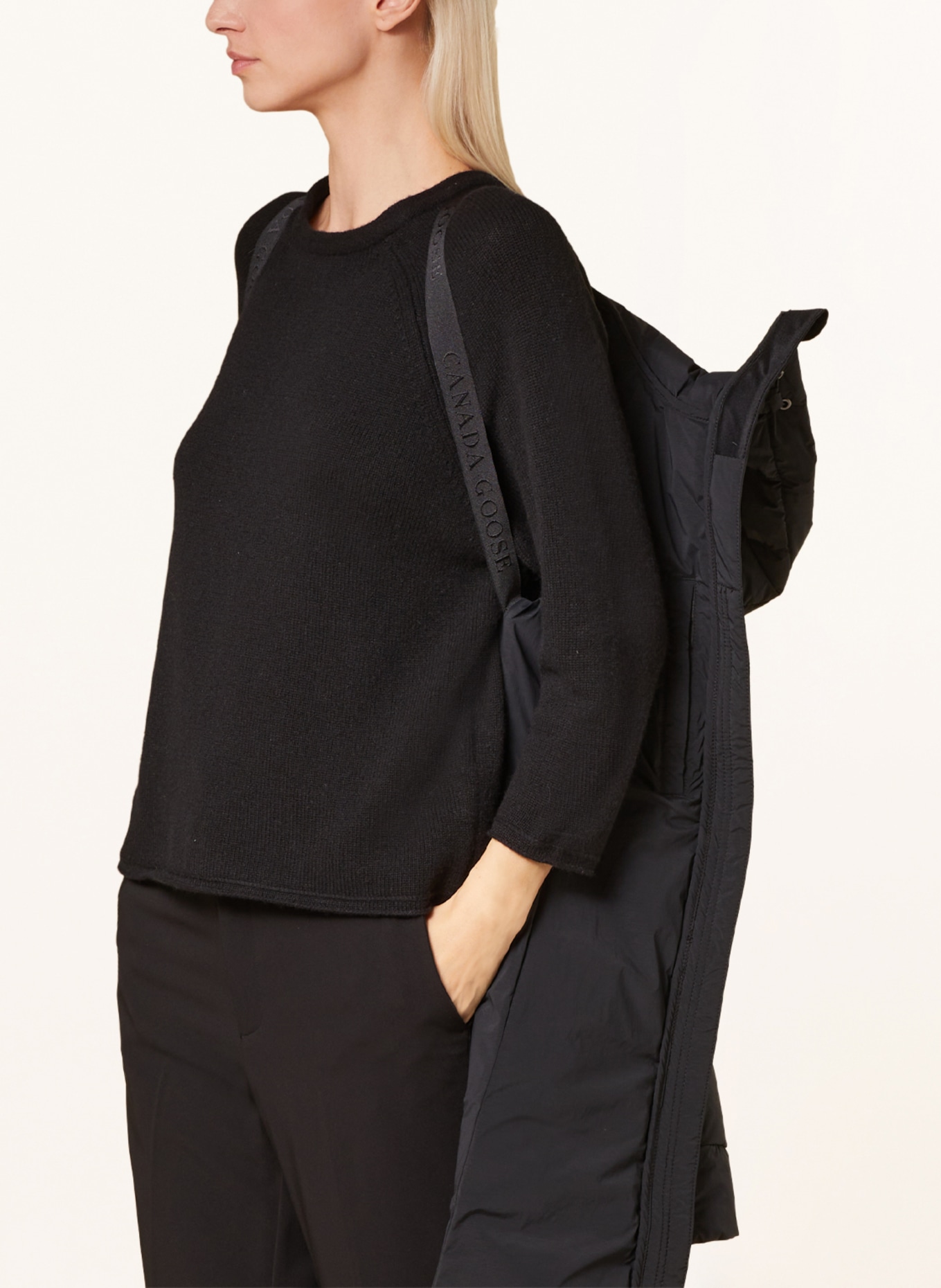 CANADA GOOSE Daunenmantel CLAIR: SCHWARZ