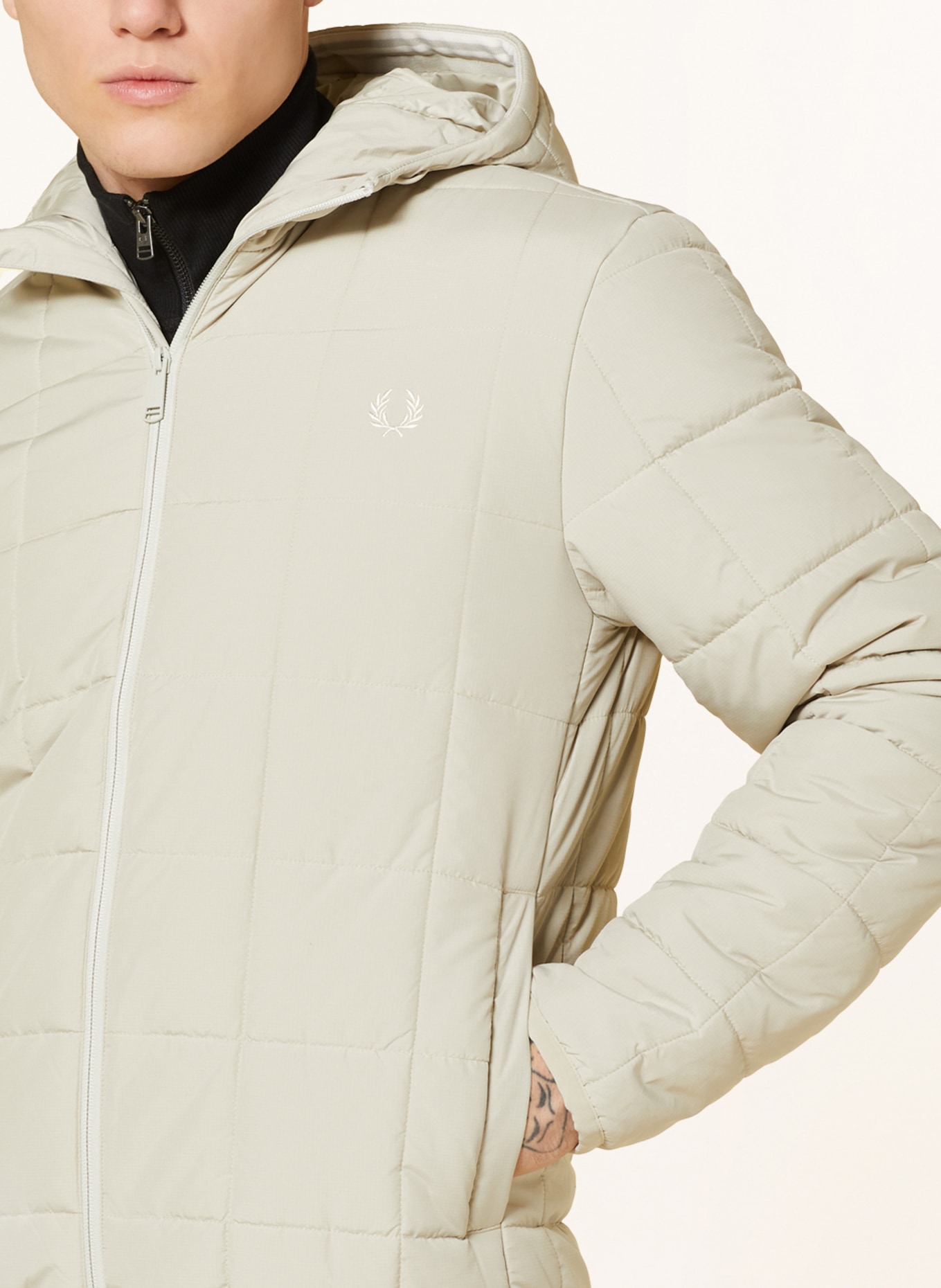 FRED PERRY Quilted jacket, Color: OLIVE (Image 5)