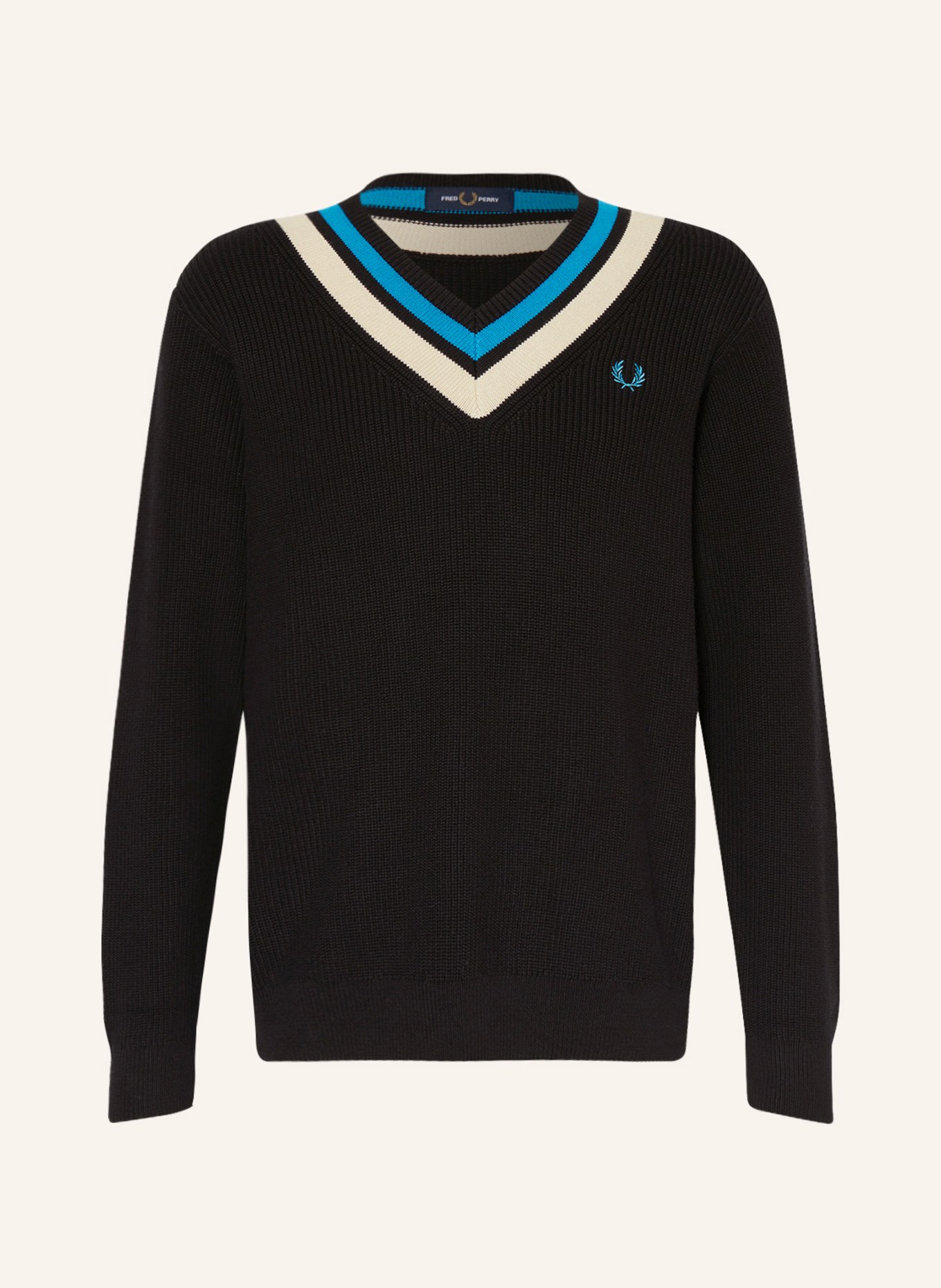 FRED PERRY Sweater, Color: BLACK (Image 1)