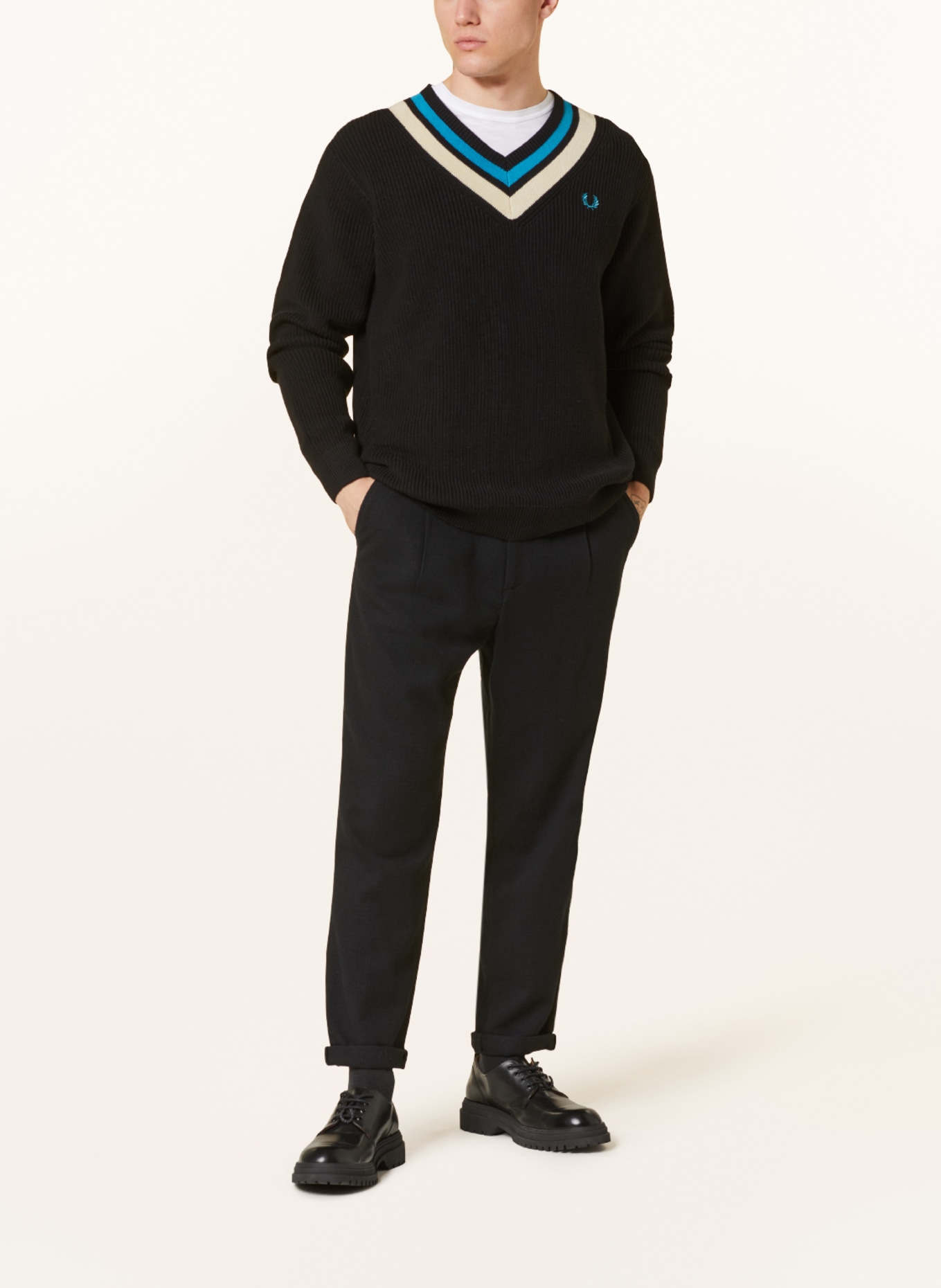 FRED PERRY Sweater, Color: BLACK (Image 2)