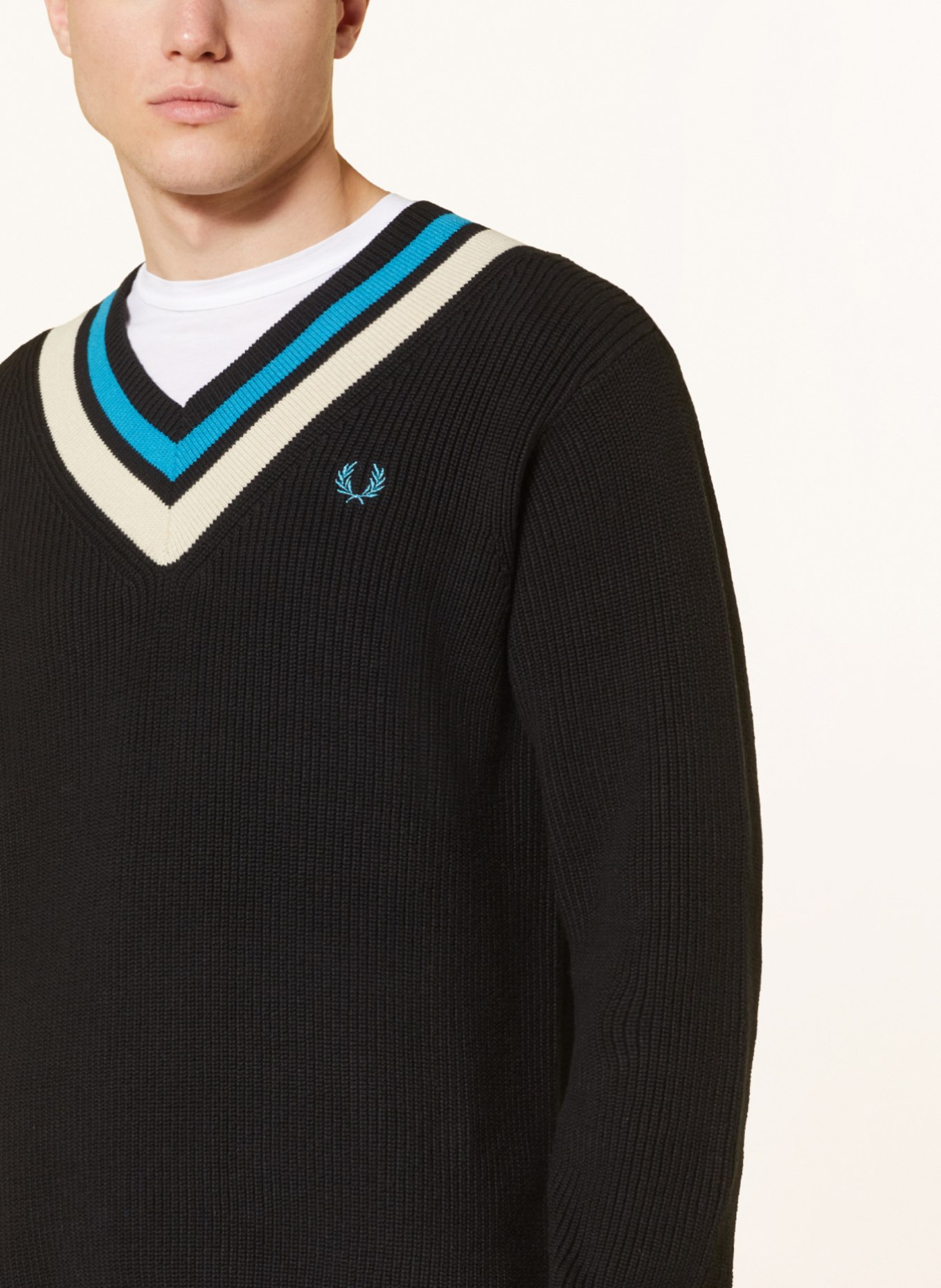 FRED PERRY Sweater, Color: BLACK (Image 4)