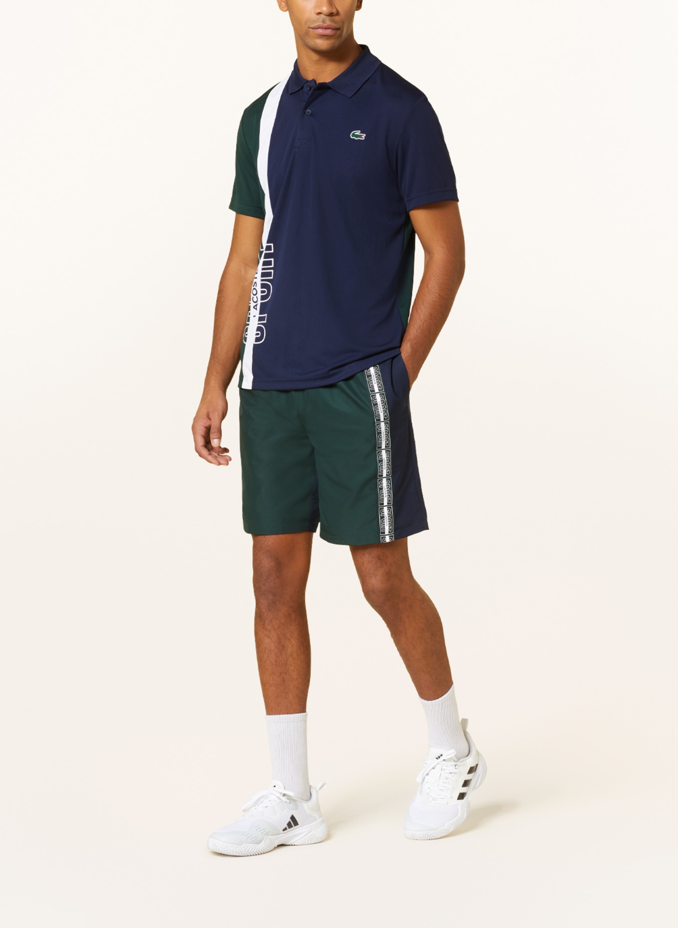 LACOSTE Tennisshorts, Farbe: DUNKELGRÜN/ DUNKELBLAU (Bild 2)