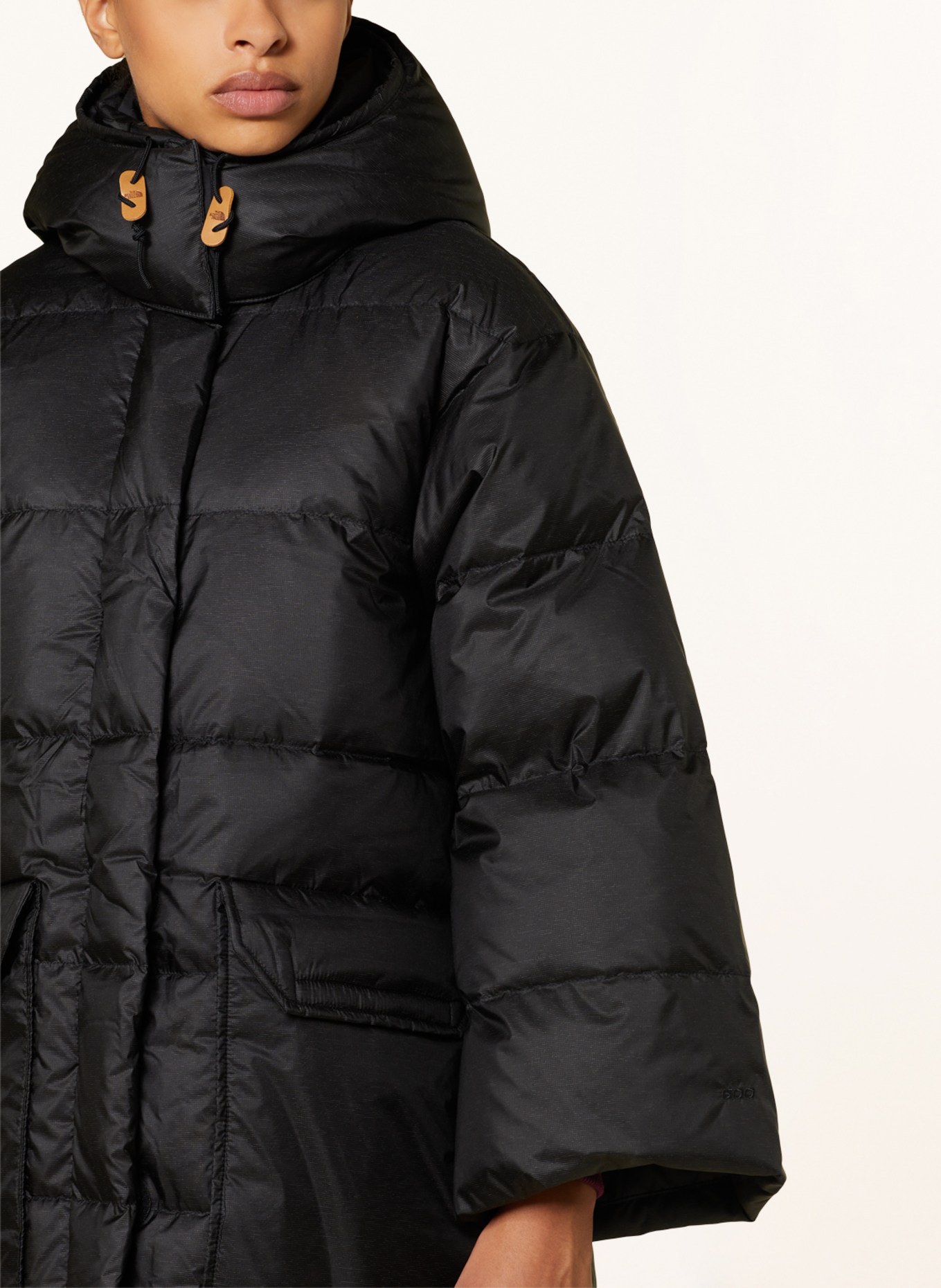 THE NORTH FACE Down coat '73 with detachable hood, Color: BLACK (Image 5)