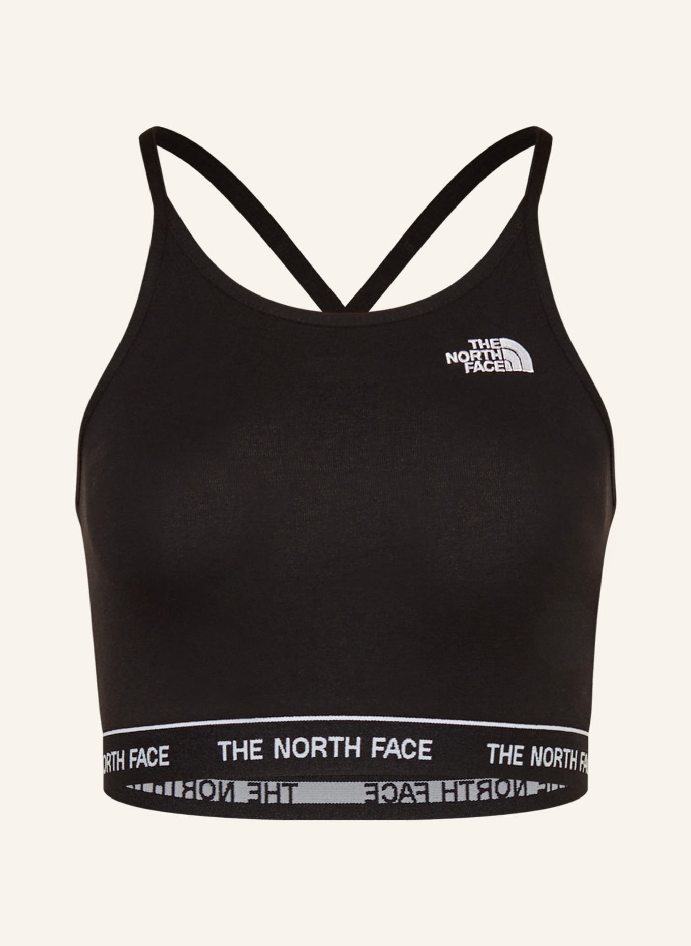 THE NORTH FACE Cropped top made of jersey, Color: BLACK (Image 1)