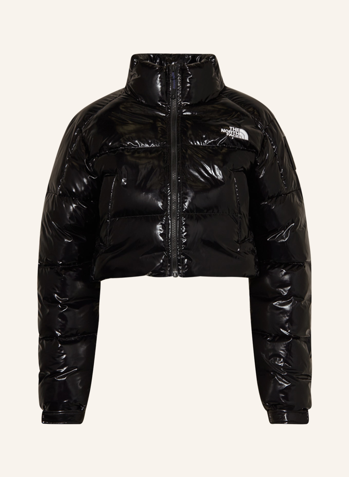 THE NORTH FACE Cropped quilted jacket RUSTA 2.0, Color: BLACK (Image 1)