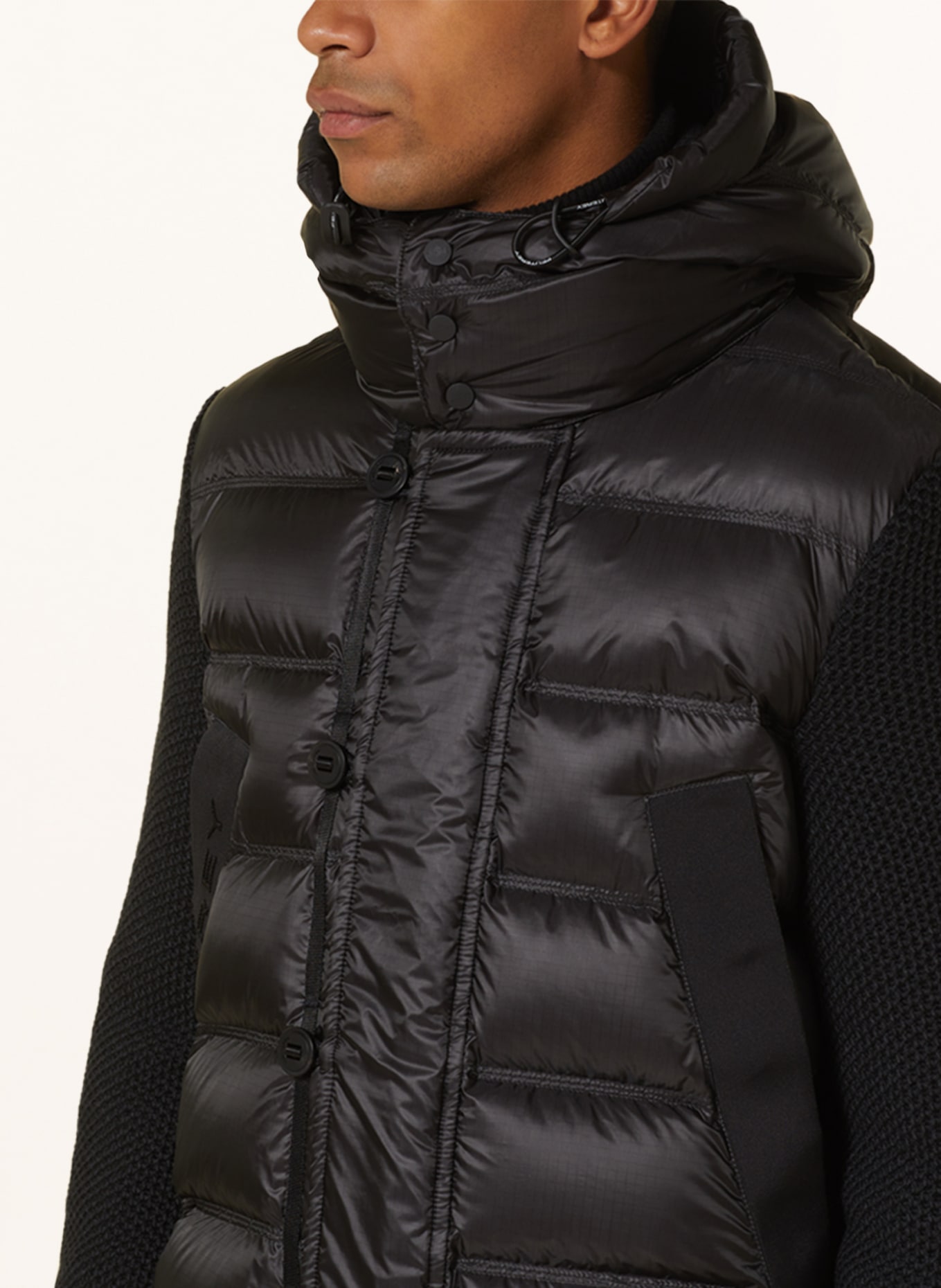PEUTEREY Dow ROBLOX in a material mix with detachable hood, Color: BLACK (Image 5)