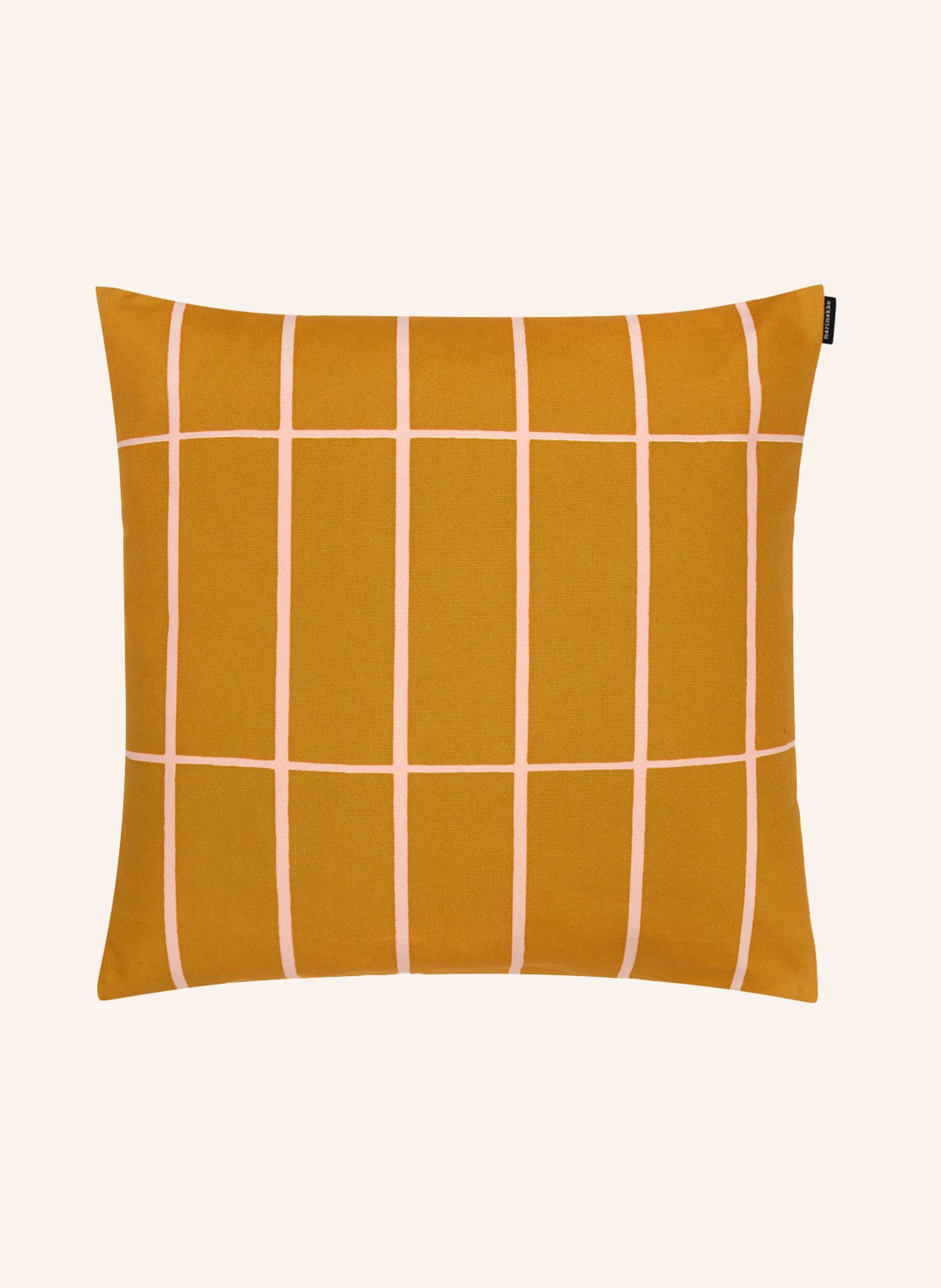marimekko Decorative cushion cover TIILISKIVI, Color: DARK YELLOW/ LIGHT PINK (Image 1)