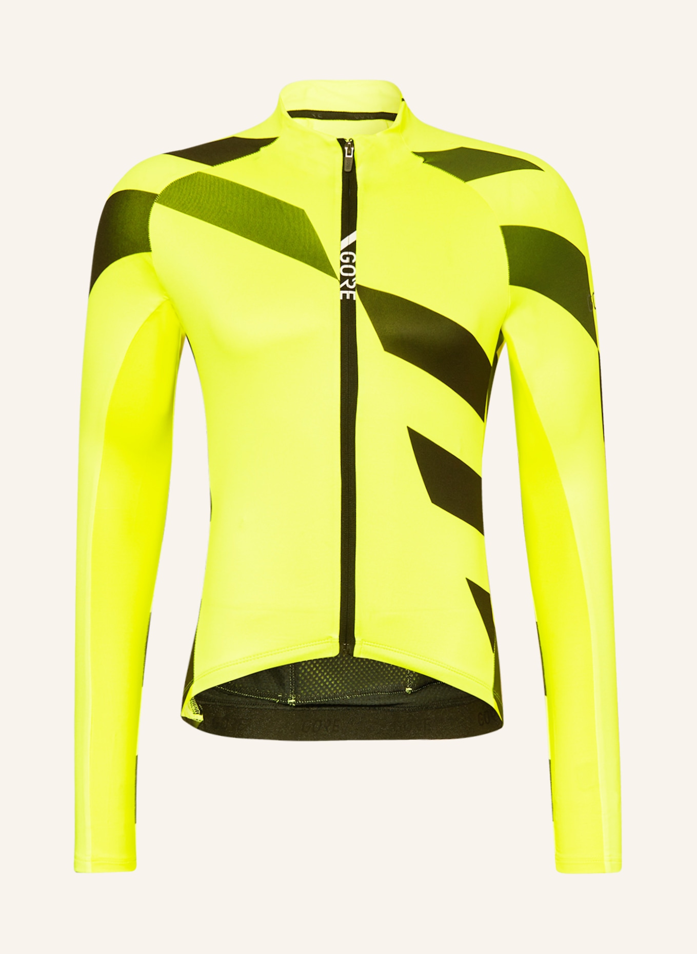 GORE BIKE WEAR Thermal cycling jersey C5 THERMO, Color: NEON YELLOW (Image 1)