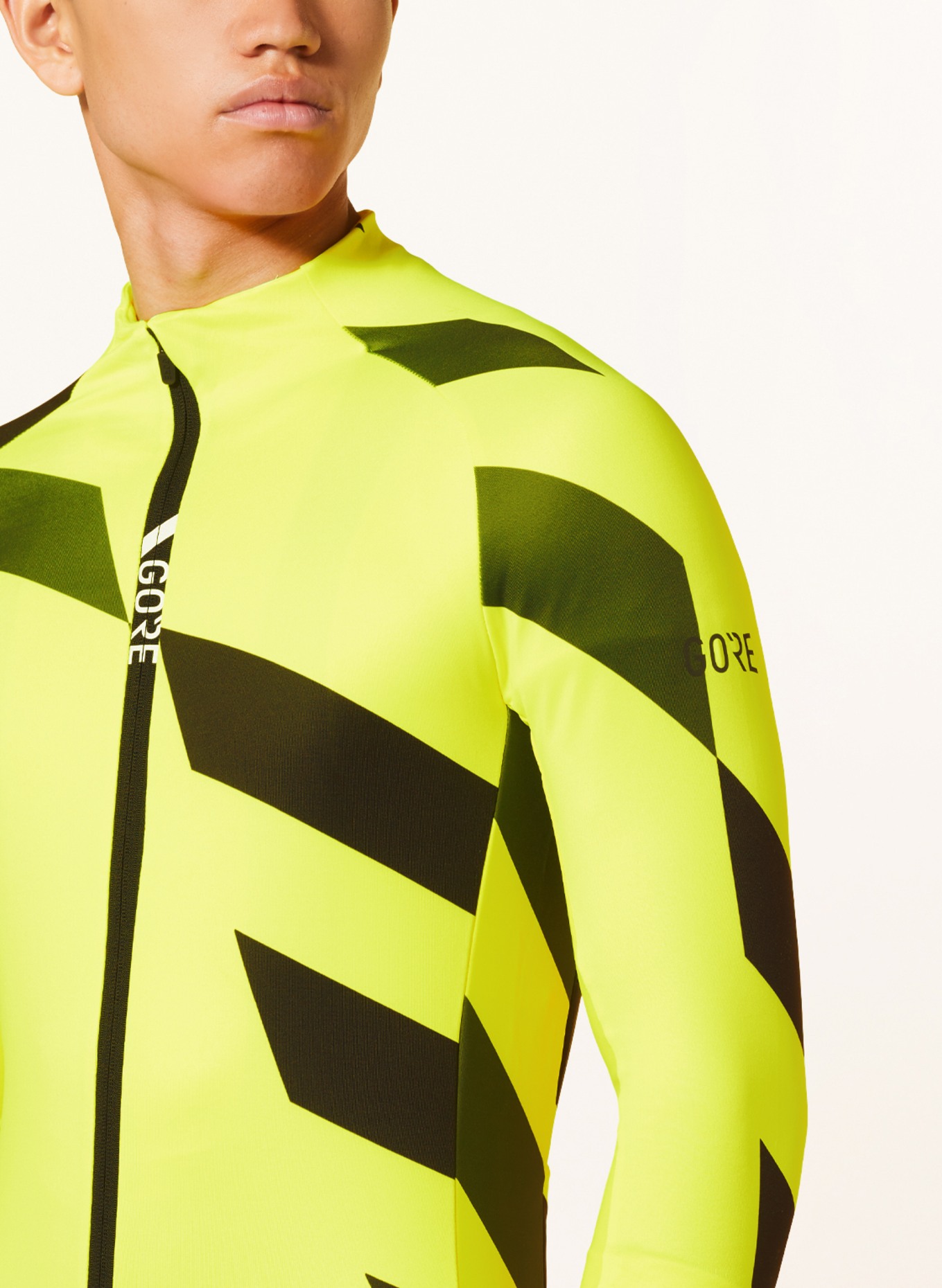 GORE BIKE WEAR Thermal cycling jersey C5 THERMO, Color: NEON YELLOW (Image 4)