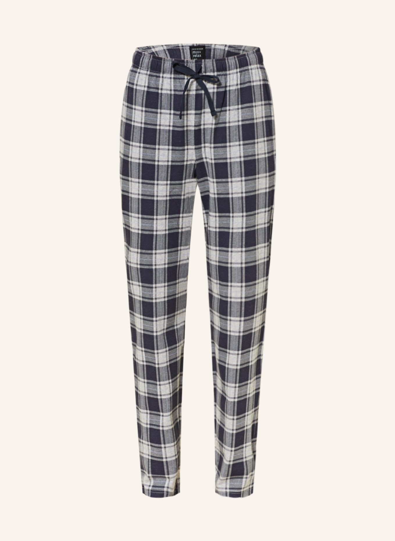 SCHIESSER Pajama pants MIX+RELAX, Color: BLUE/ LIGHT BLUE (Image 1)