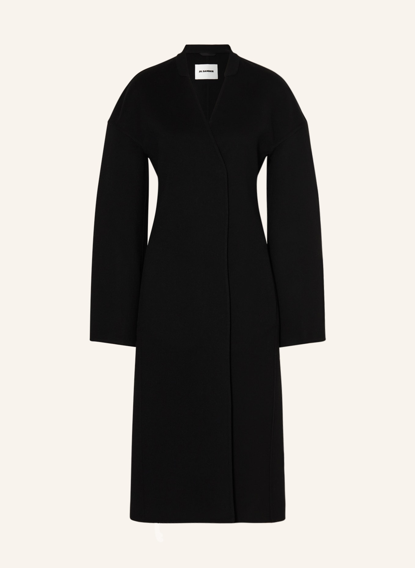 JIL SANDER Wool coat, Color: BLACK (Image 1)