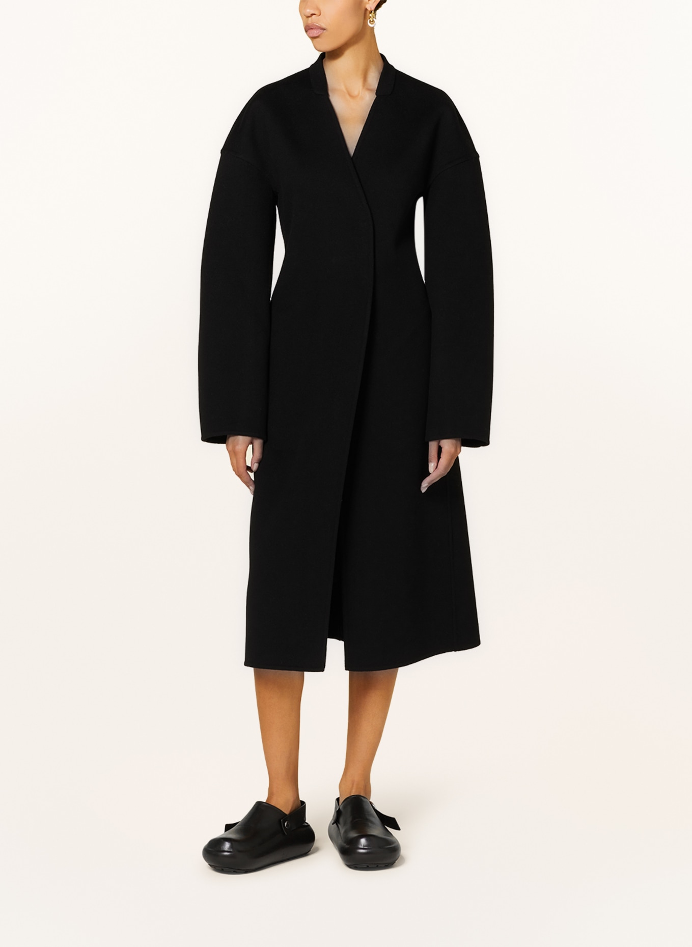 JIL SANDER Wool coat, Color: BLACK (Image 2)