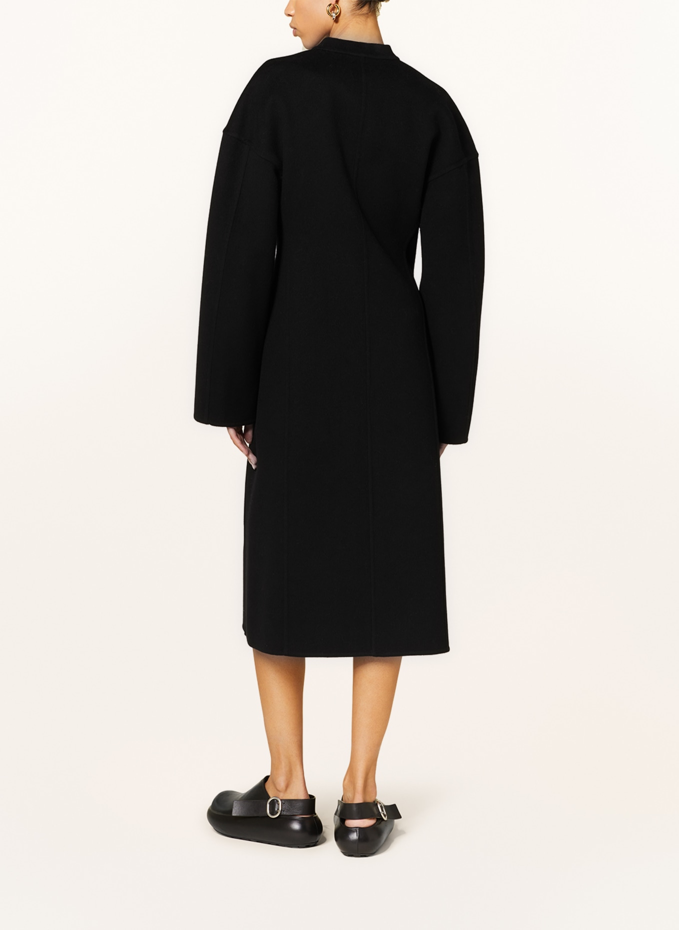 JIL SANDER Wool coat, Color: BLACK (Image 3)