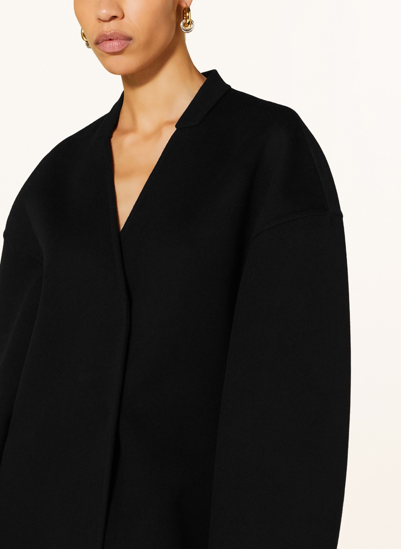 JIL SANDER Wool coat, Color: BLACK (Image 4)