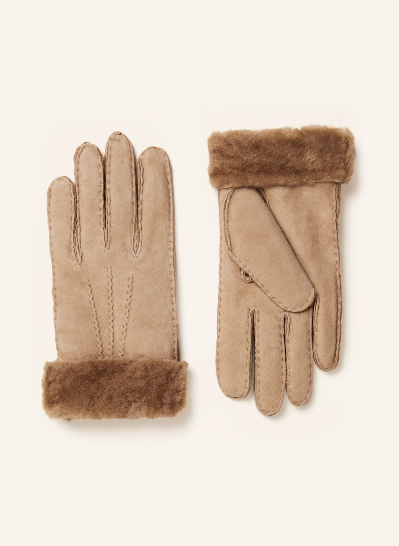 KESSLER Leather gloves ILVY, Color: LIGHT BROWN (Image 1)
