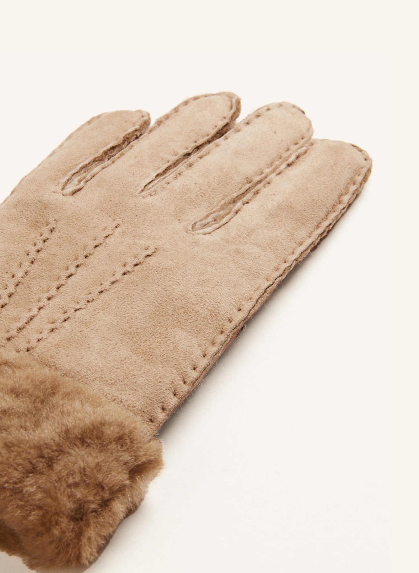 KESSLER Leather gloves ILVY, Color: LIGHT BROWN (Image 2)