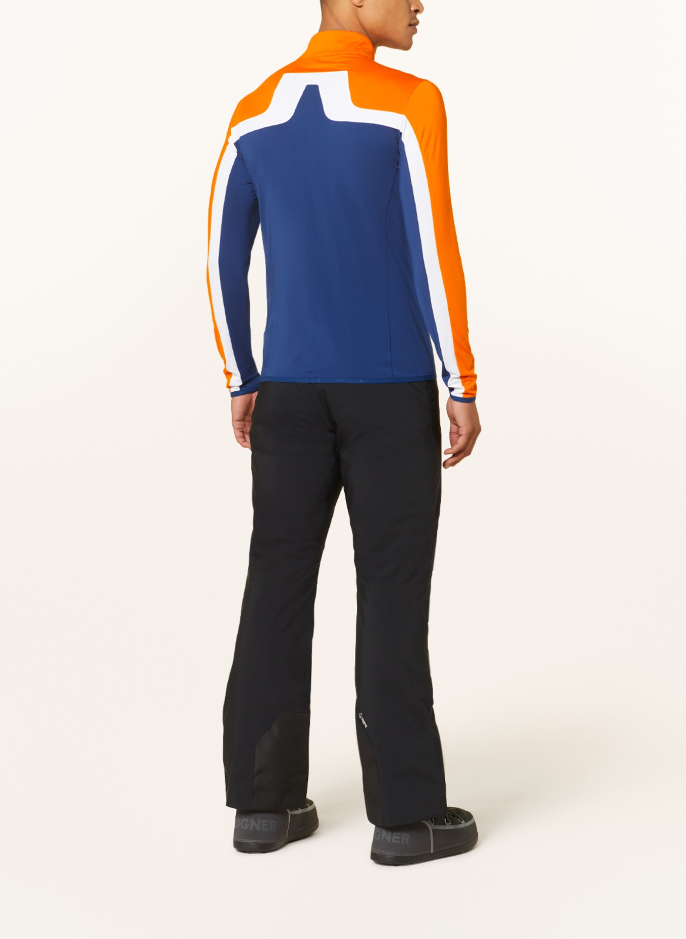 J.LINDEBERG Midlayer-Jacke, Farbe: DUNKELBLAU/ WEISS/ ORANGE (Bild 3)