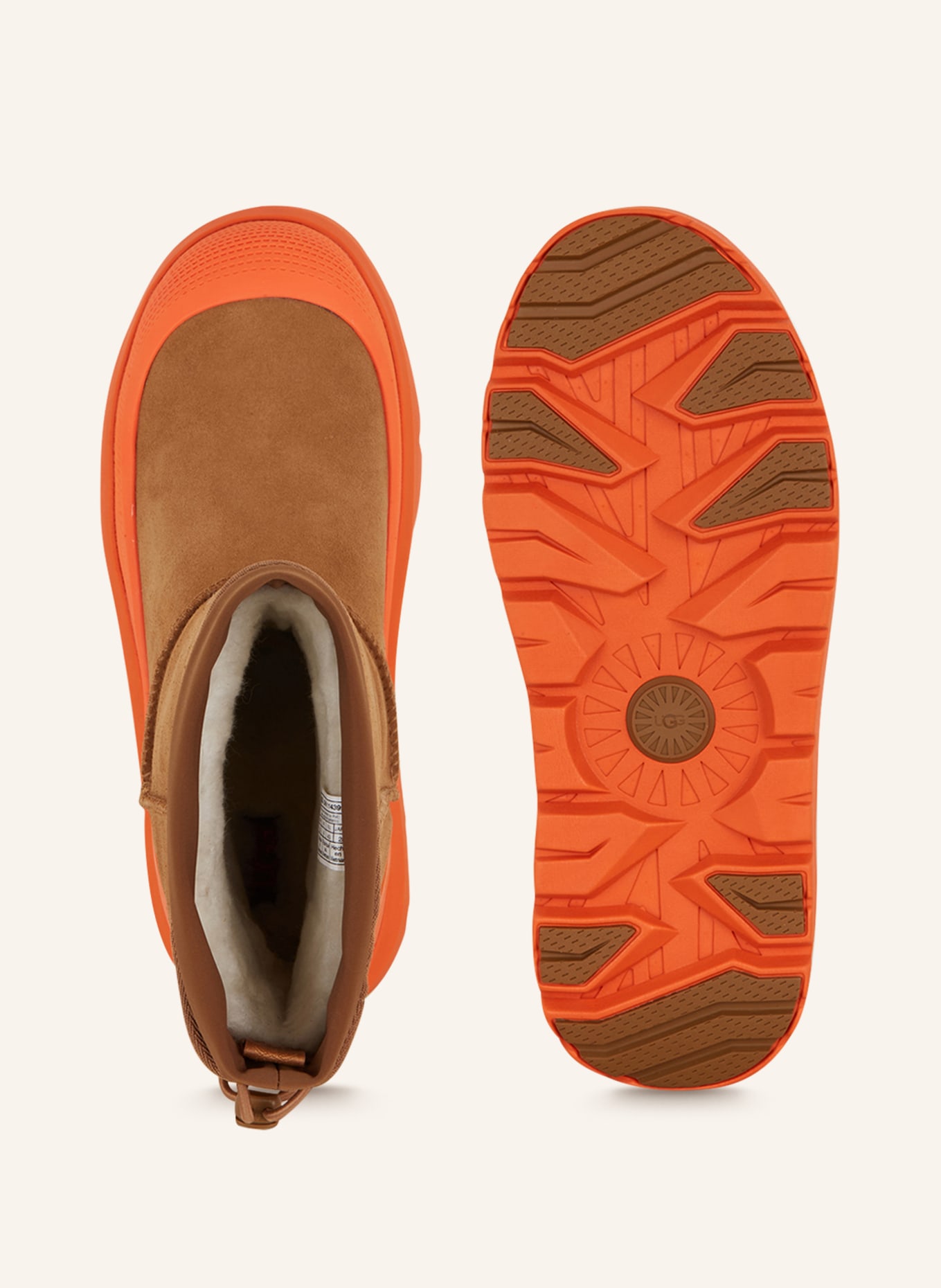 UGG Plateau-Boots CLASSIC SHORT, Farbe: COGNAC/ ORANGE (Bild 5)
