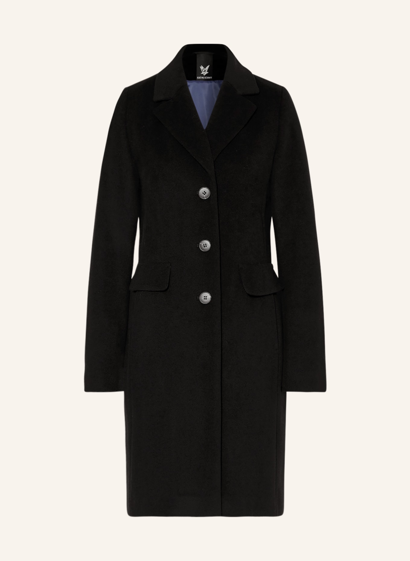FUCHS SCHMITT Wool coat, Color: BLACK (Image 1)