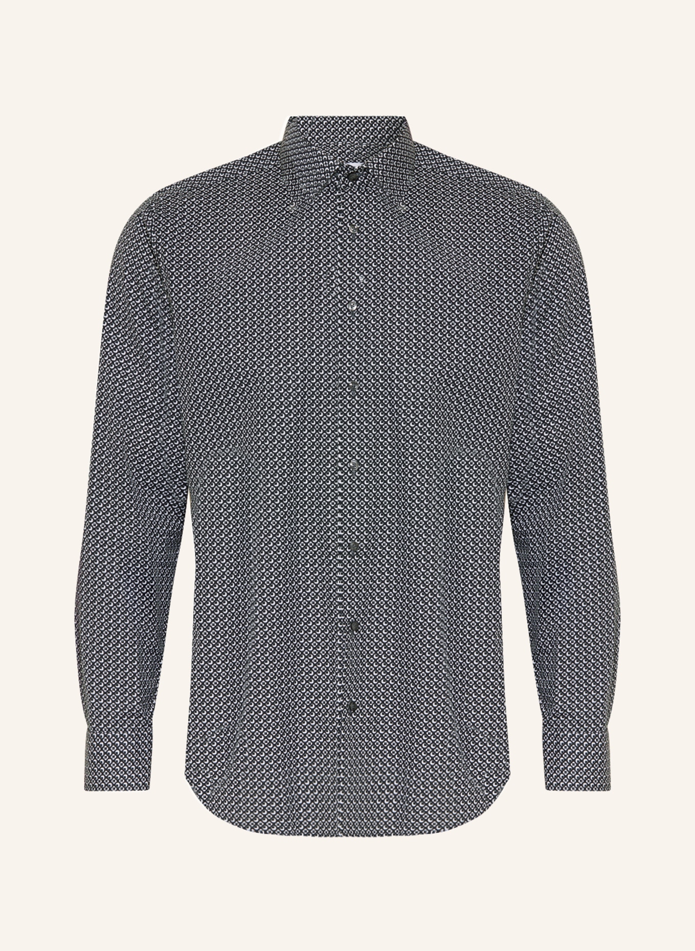 seidensticker Shirt shaped fit, Color: BLACK/ WHITE/ GRAY (Image 1)