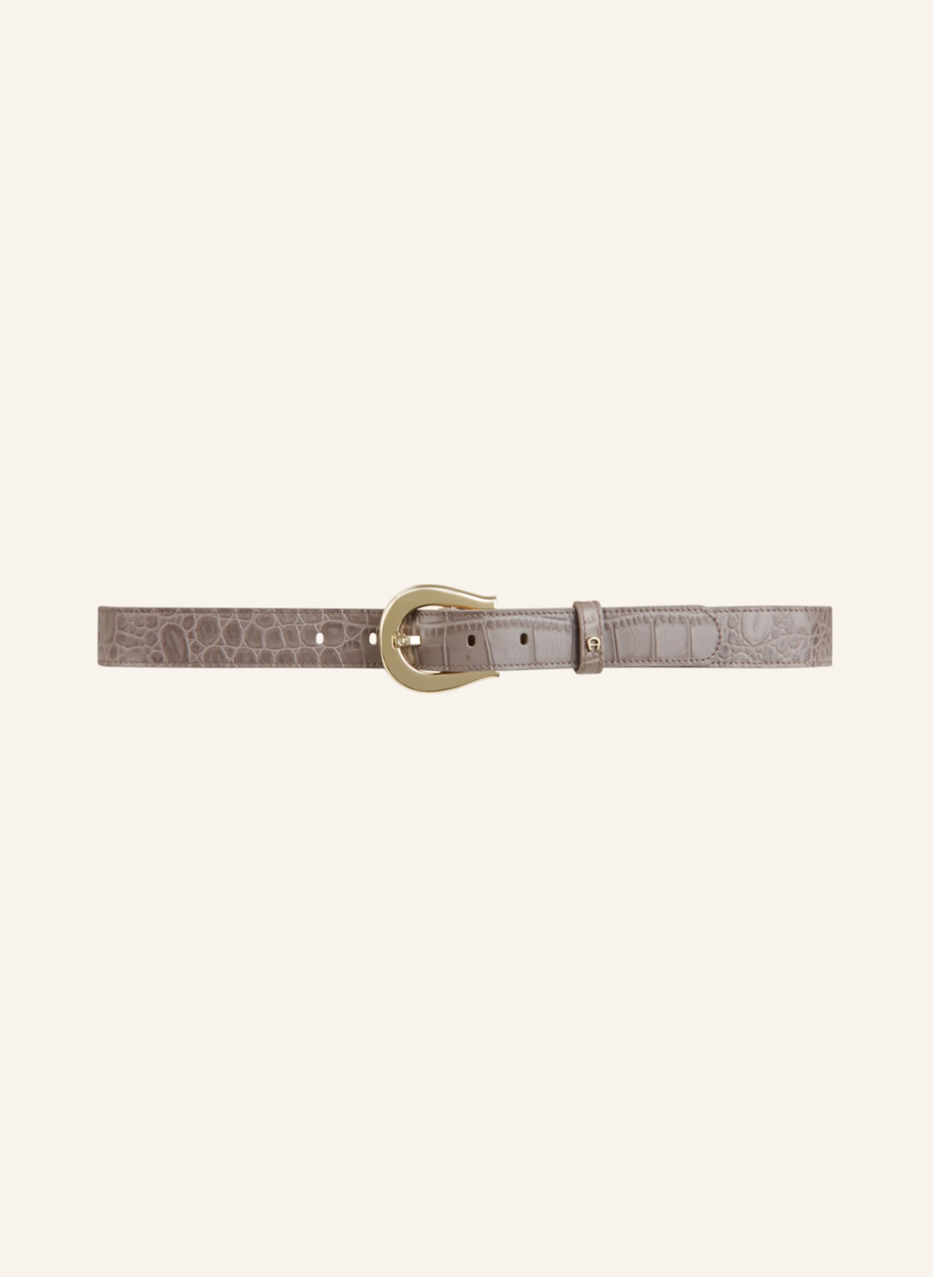 AIGNER Leather belt, Color: TAUPE (Image 2)