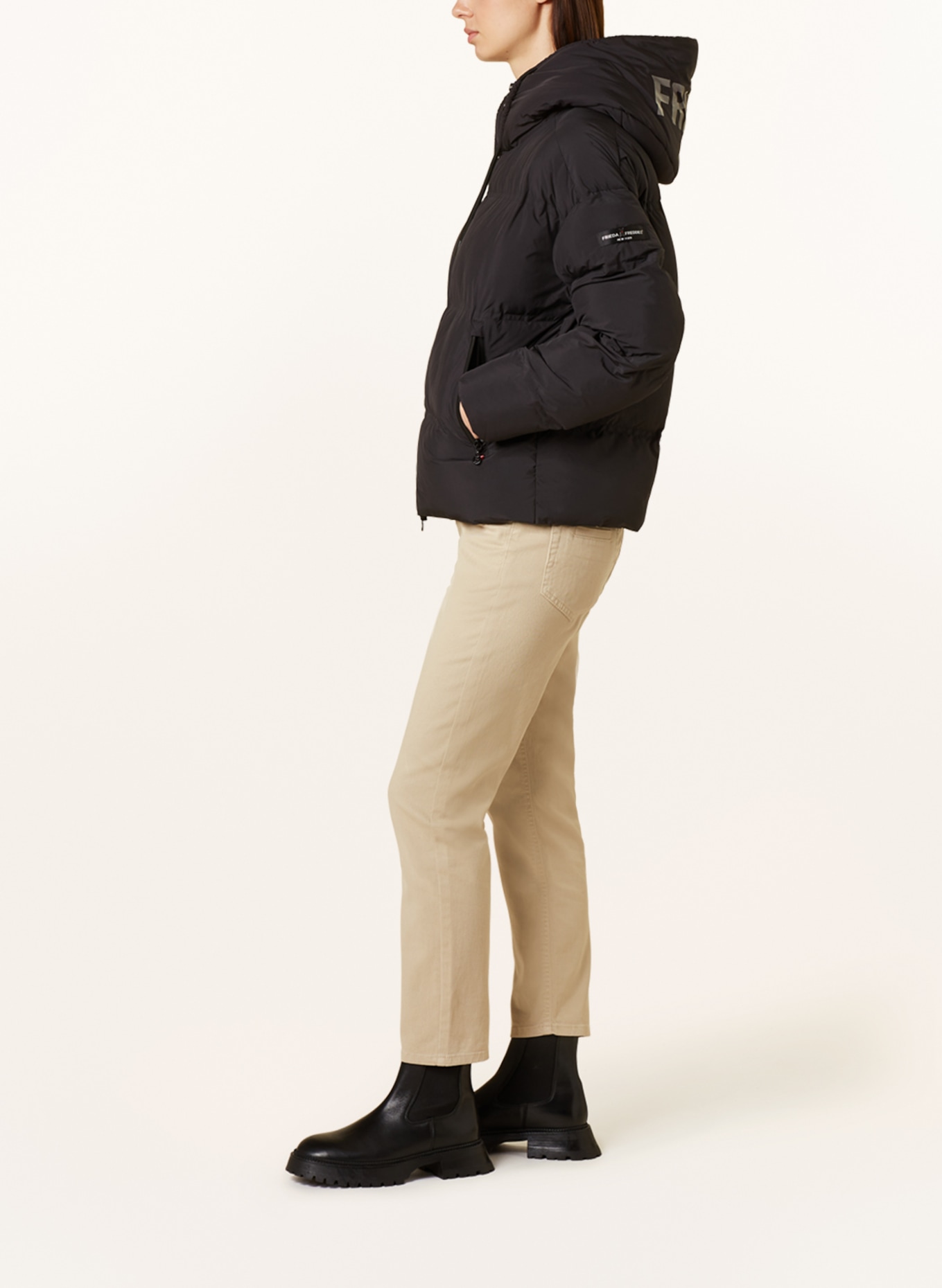 FRIEDA & FREDDIES Quilted jacket MAISY NEO, Color: BLACK (Image 4)